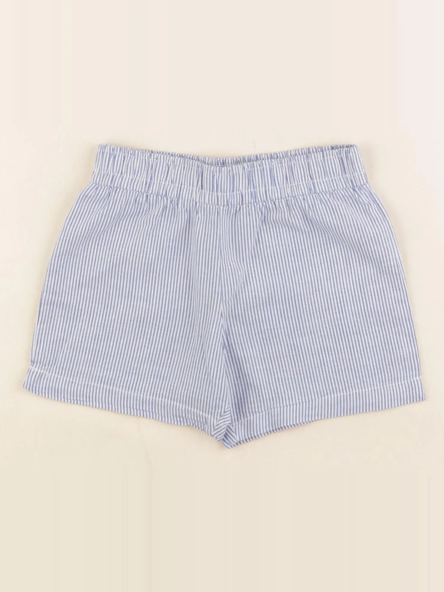 Vertbaudet - short bleu, blanc - 3 ans