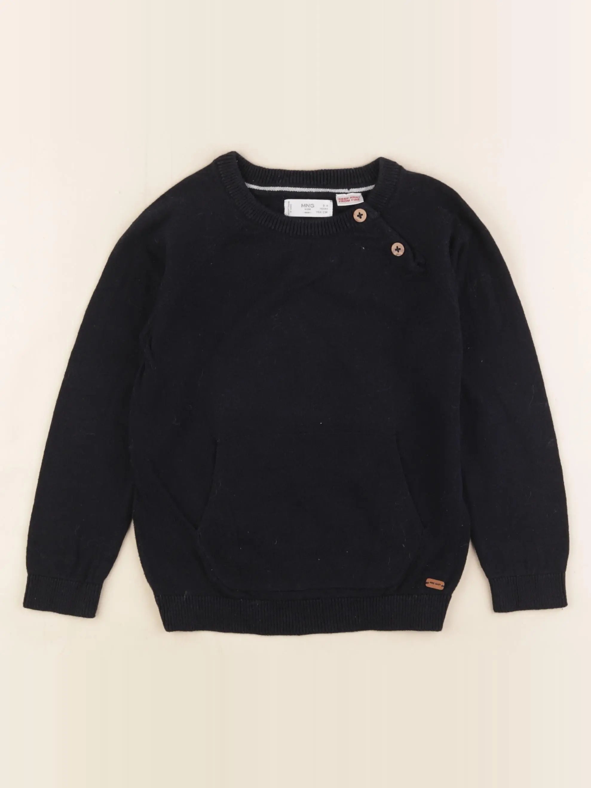 Mango - pull bleu - 3/4 ans