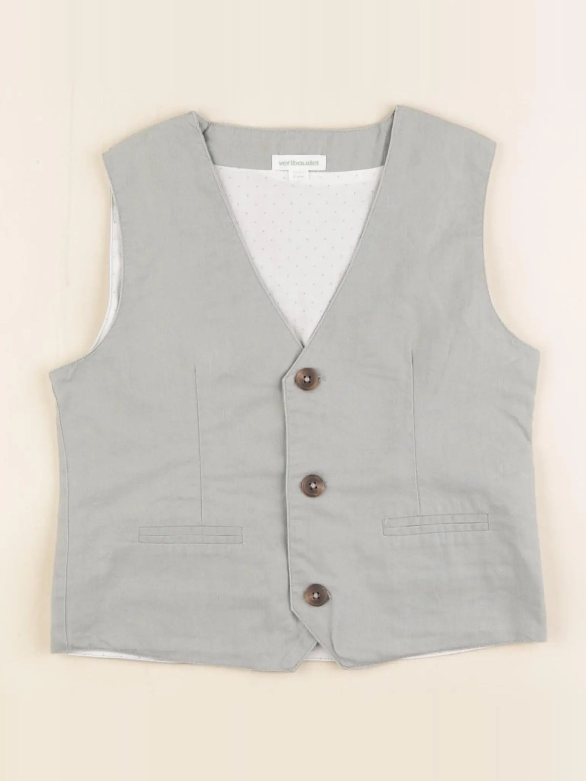 Vertbaudet - gilet vert - 6 ans