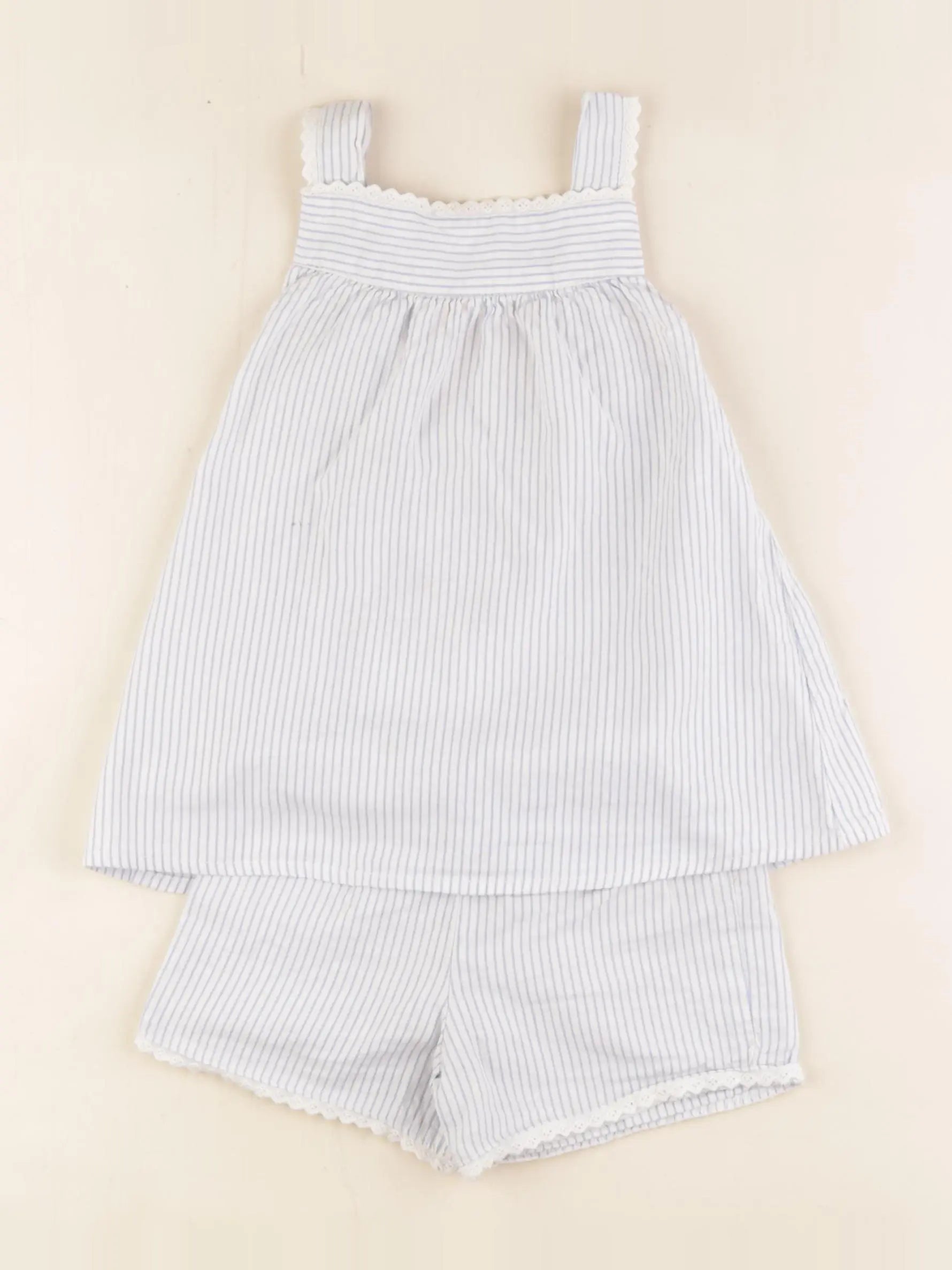 Vertbaudet - pyjama bleu, blanc - 3 ans