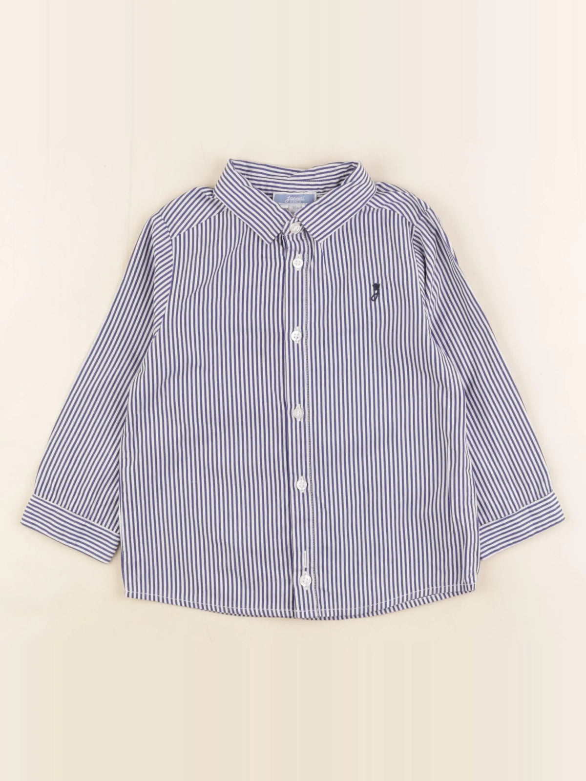 Jacadi - chemise blanc, bleu - 36 mois