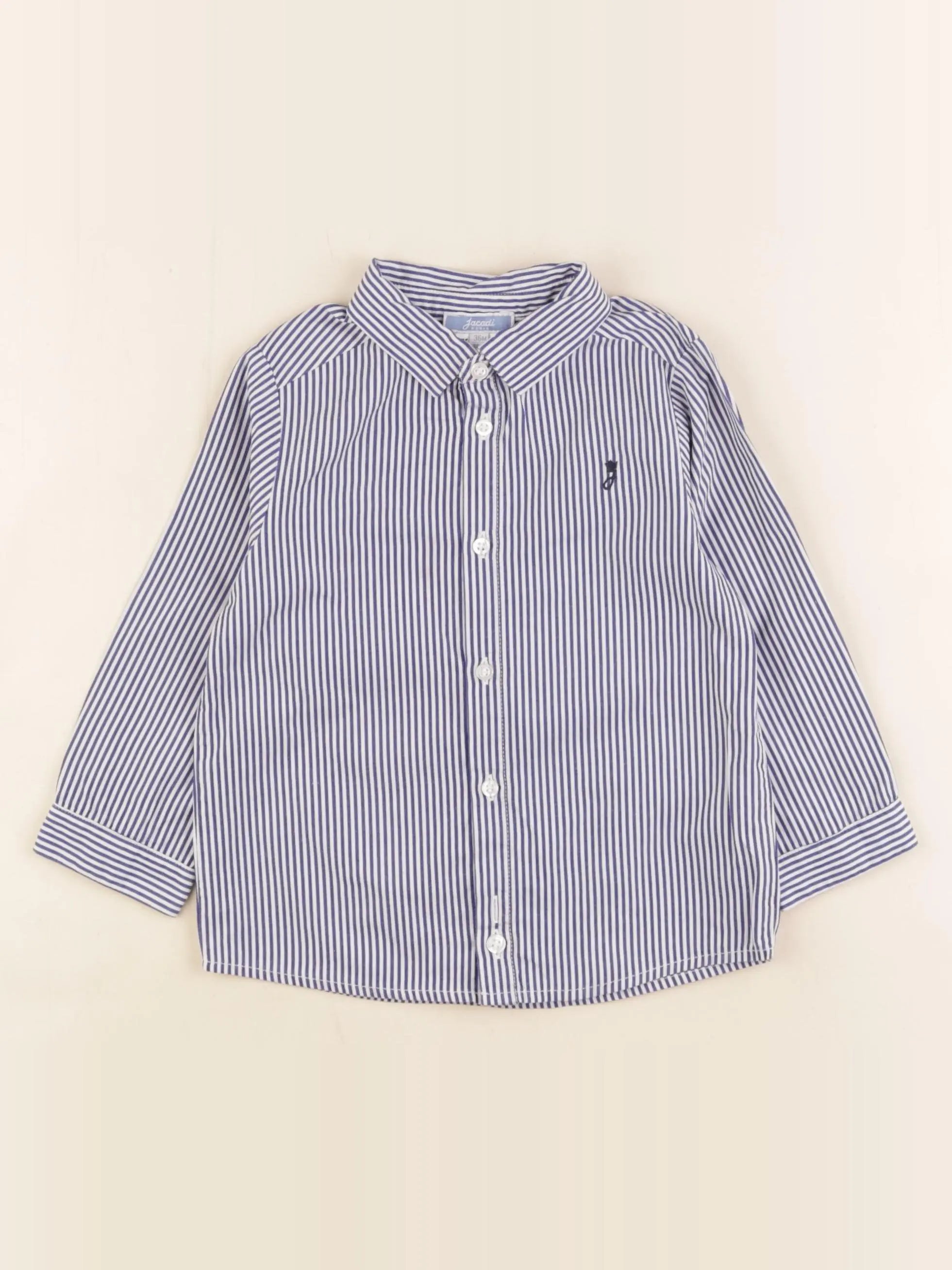 Jacadi - chemise blanc, bleu - 36 mois