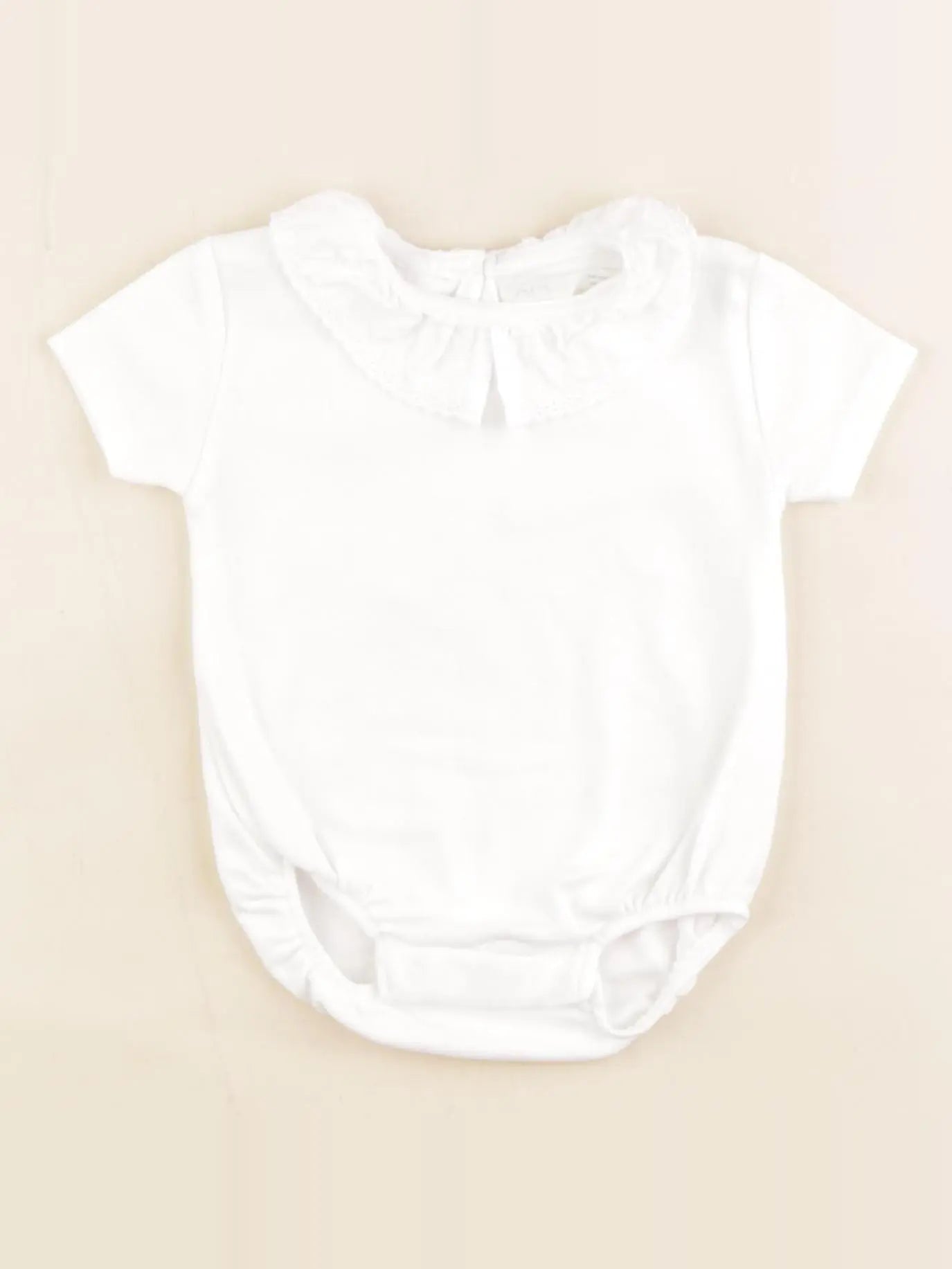 Zara - body à col blanc - 3/6 mois