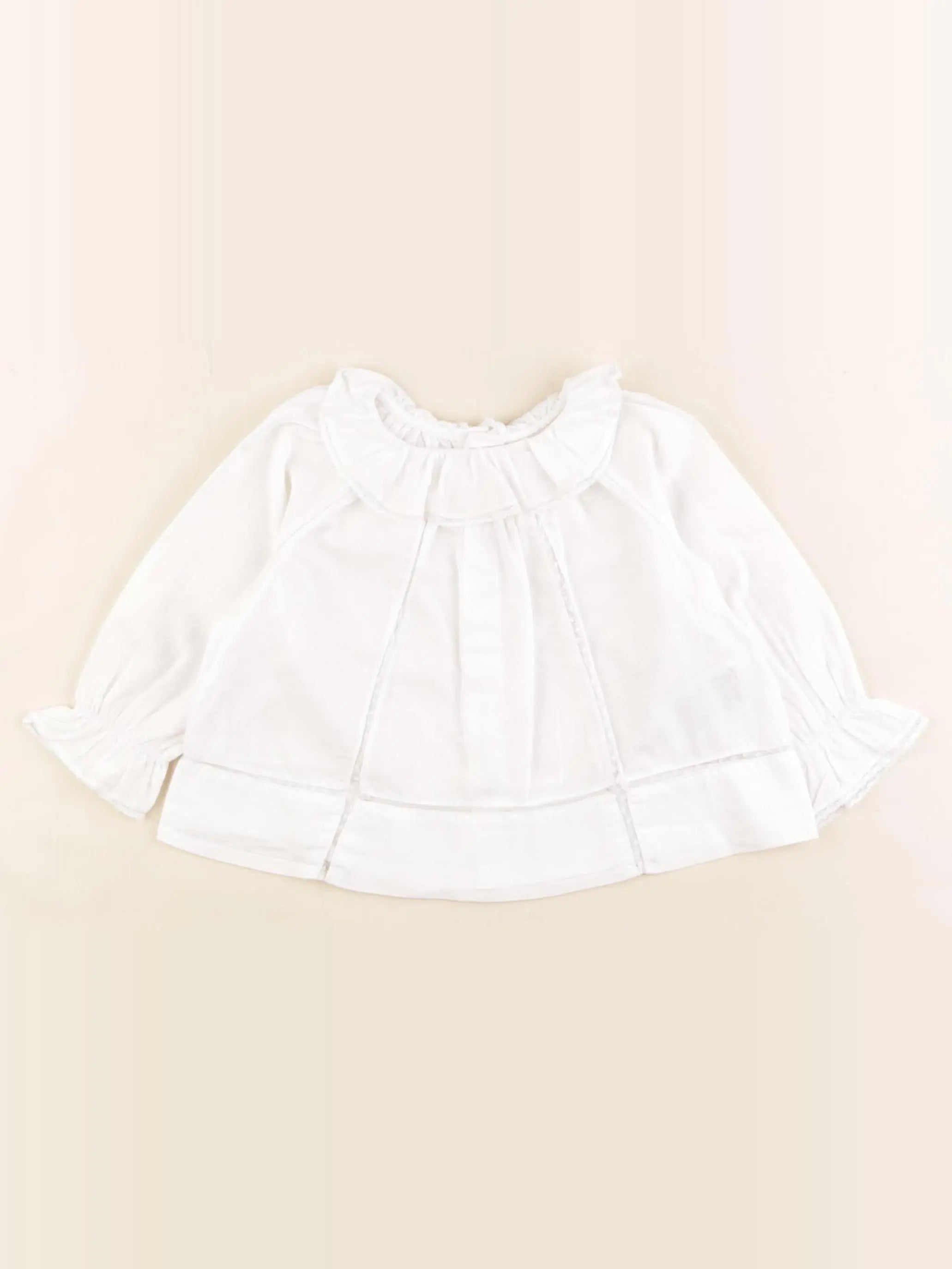 Bonpoint - blouse blanc - 12 mois
