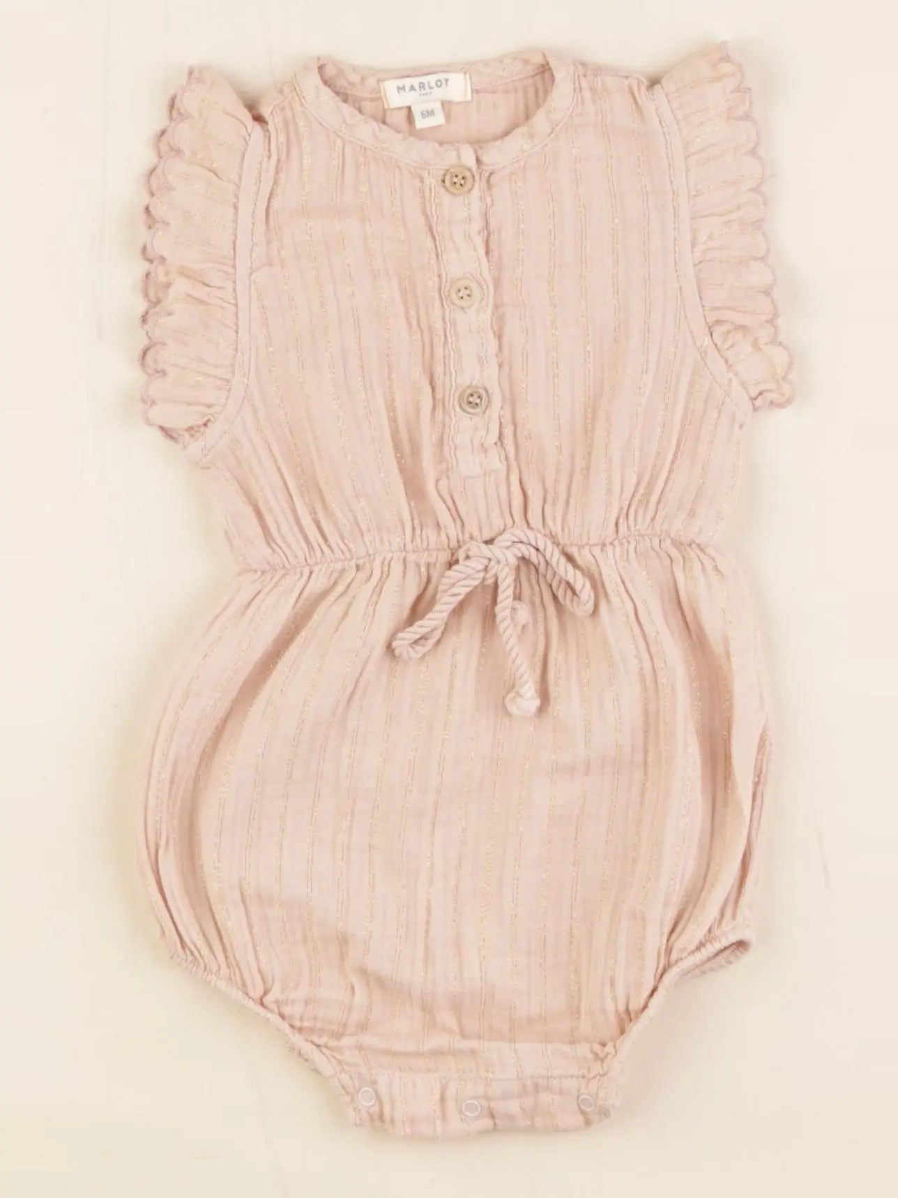 Marlot Paris - combinaison rose, or - 6 mois