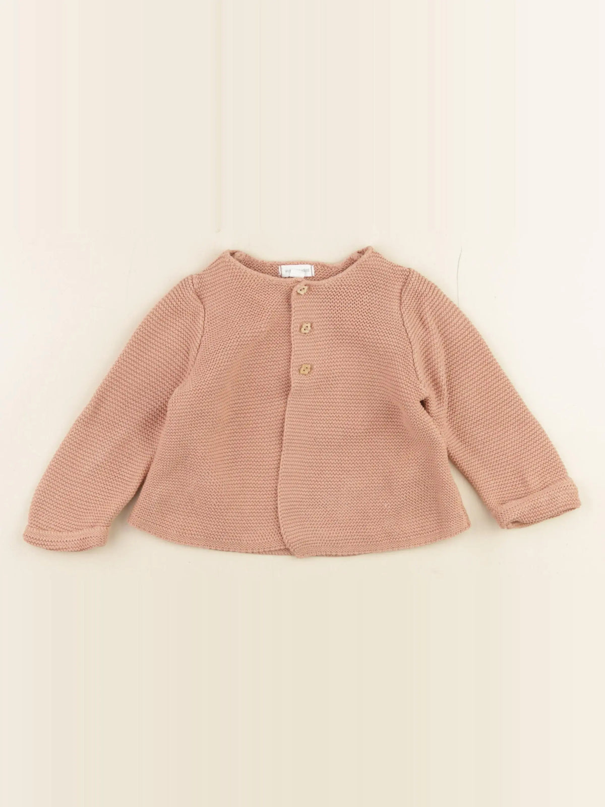 Vertbaudet - gilet marron - 6 mois