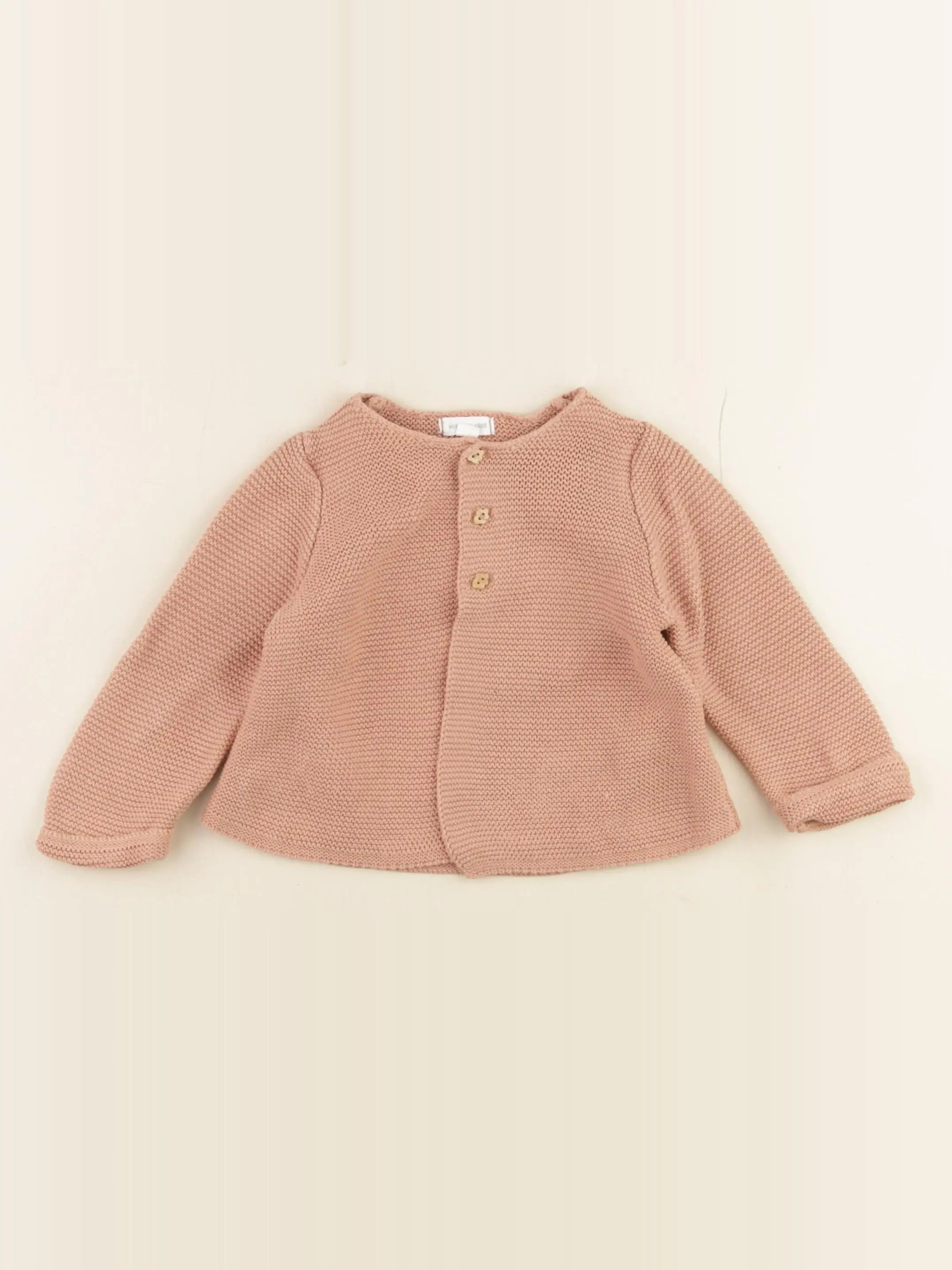 Vertbaudet - gilet marron - 6 mois