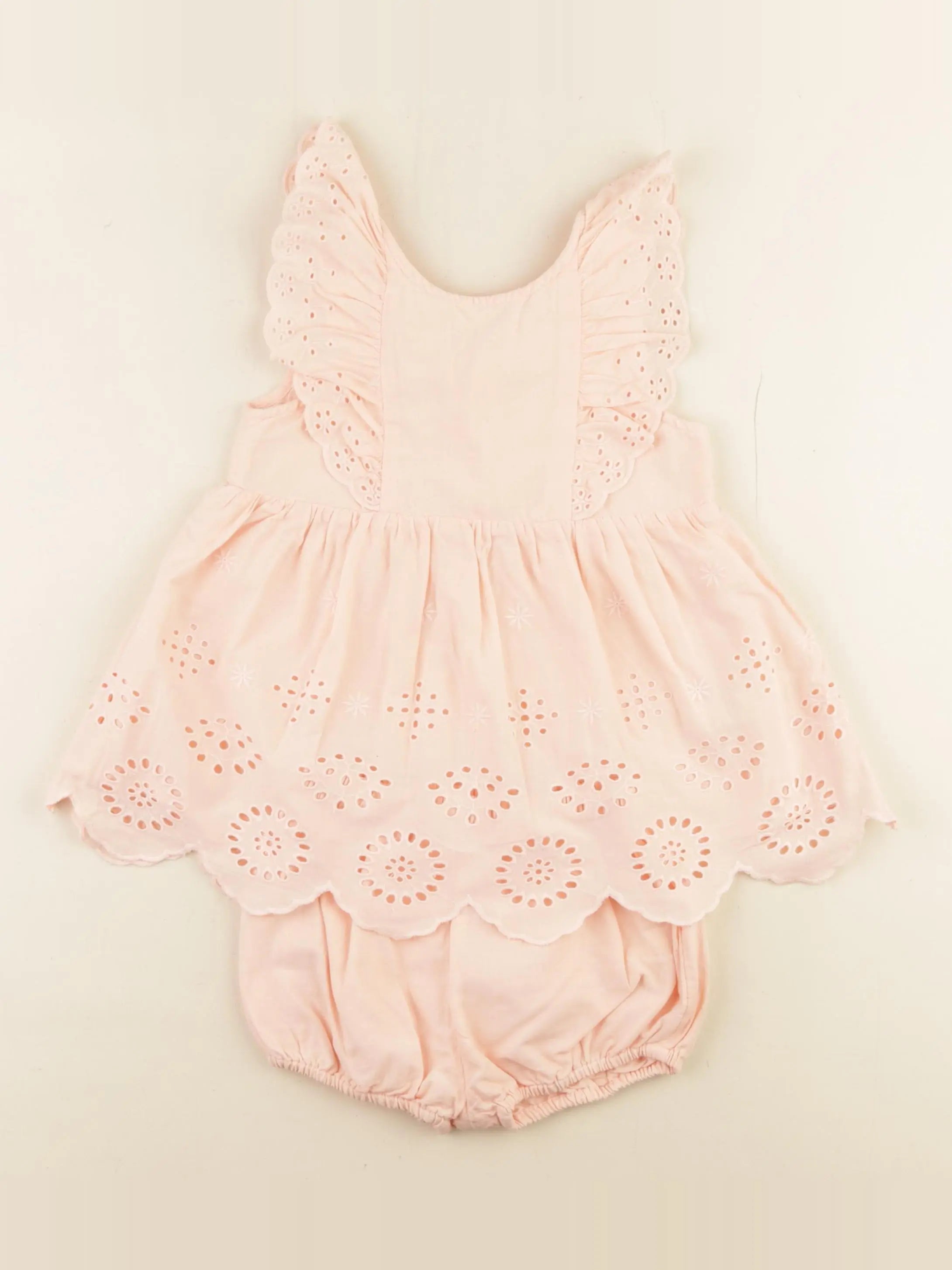 Vertbaudet - robe rose - 12 mois