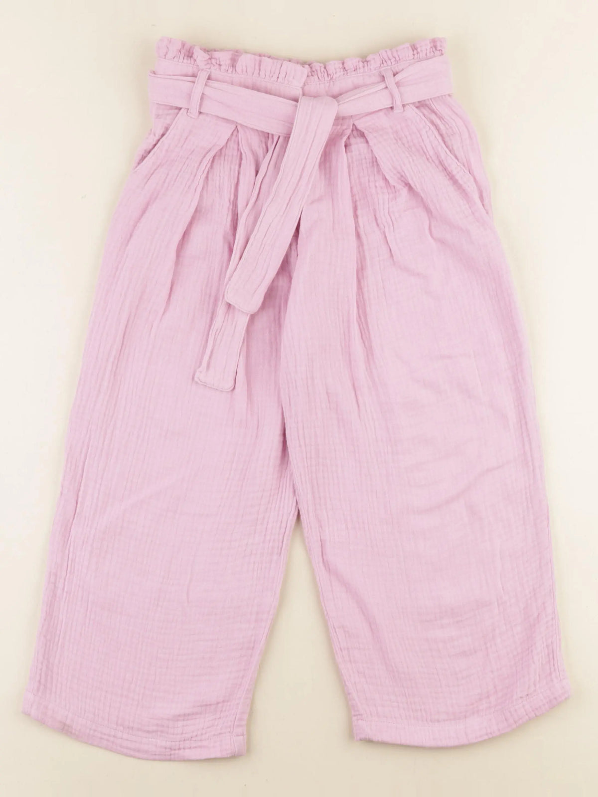 Vertbaudet - pantalon rose - 7 ans