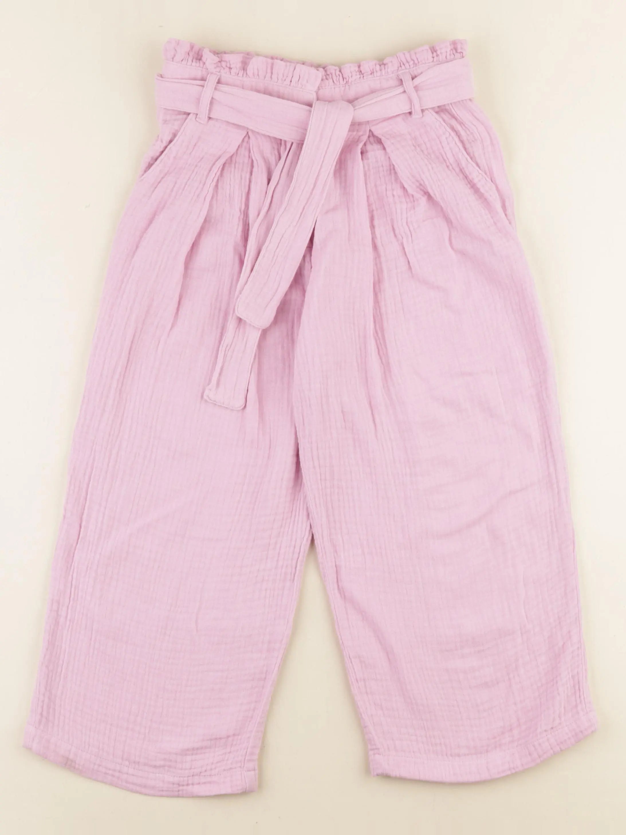 Vertbaudet - pantalon rose - 7 ans