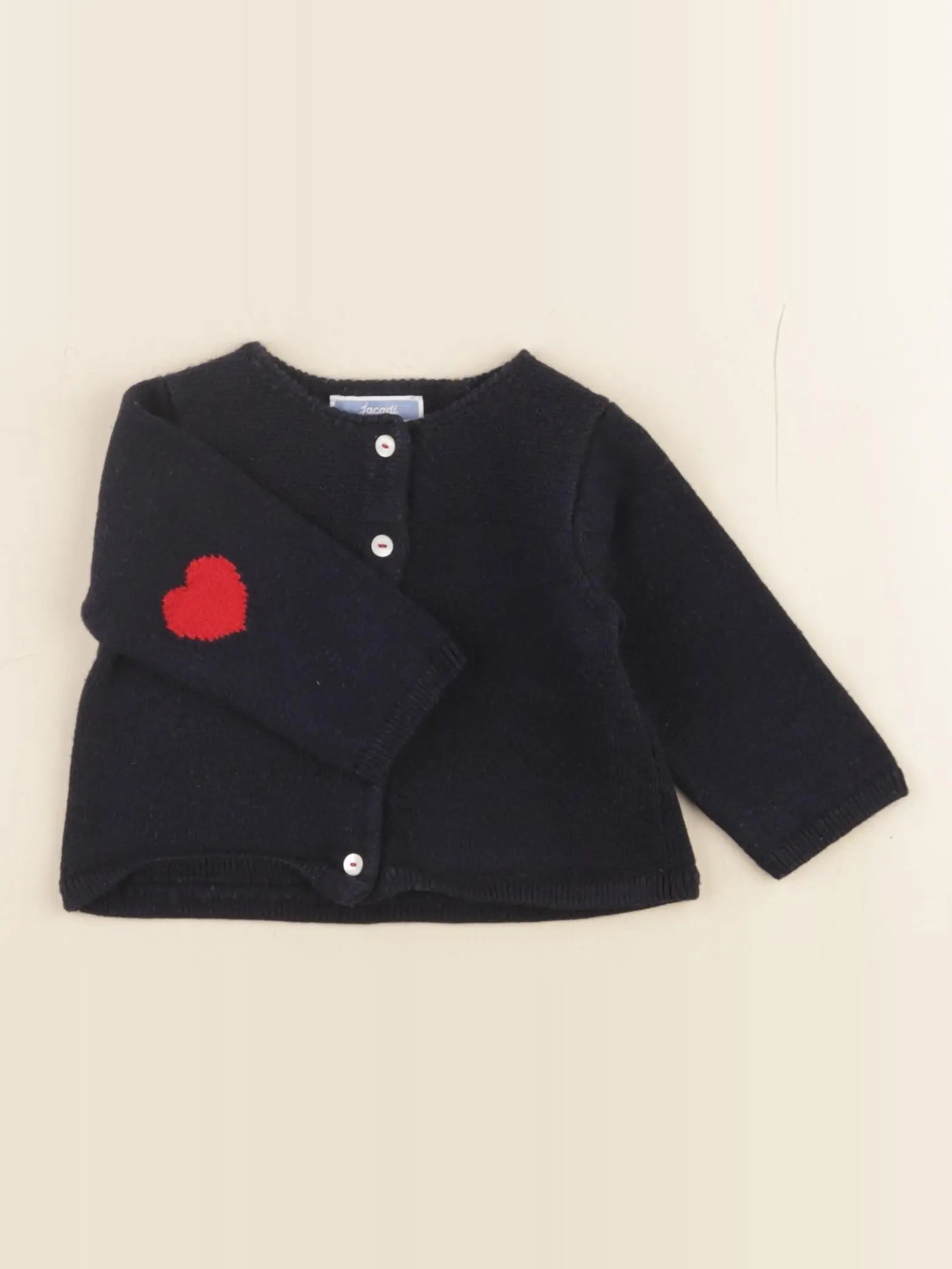 Jacadi - gilet bleu - 6 mois