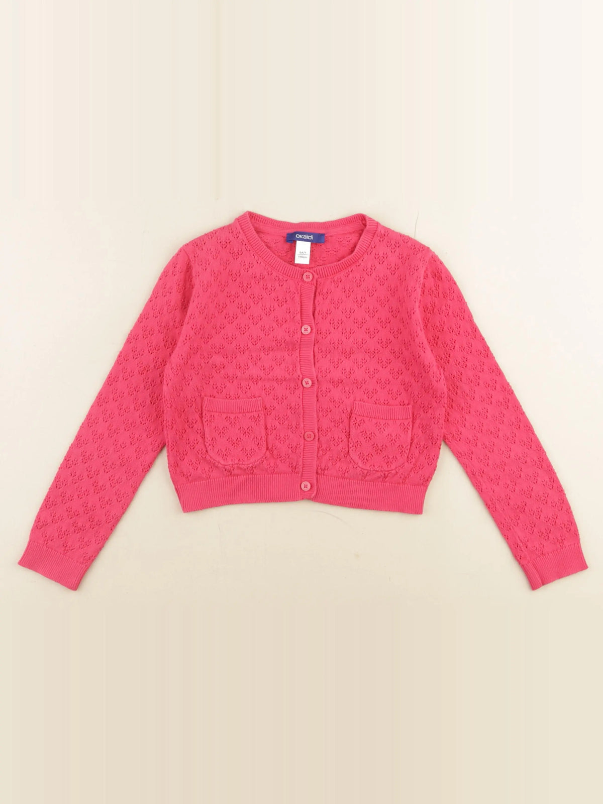 Okaidi - gilet rose - 6 ans