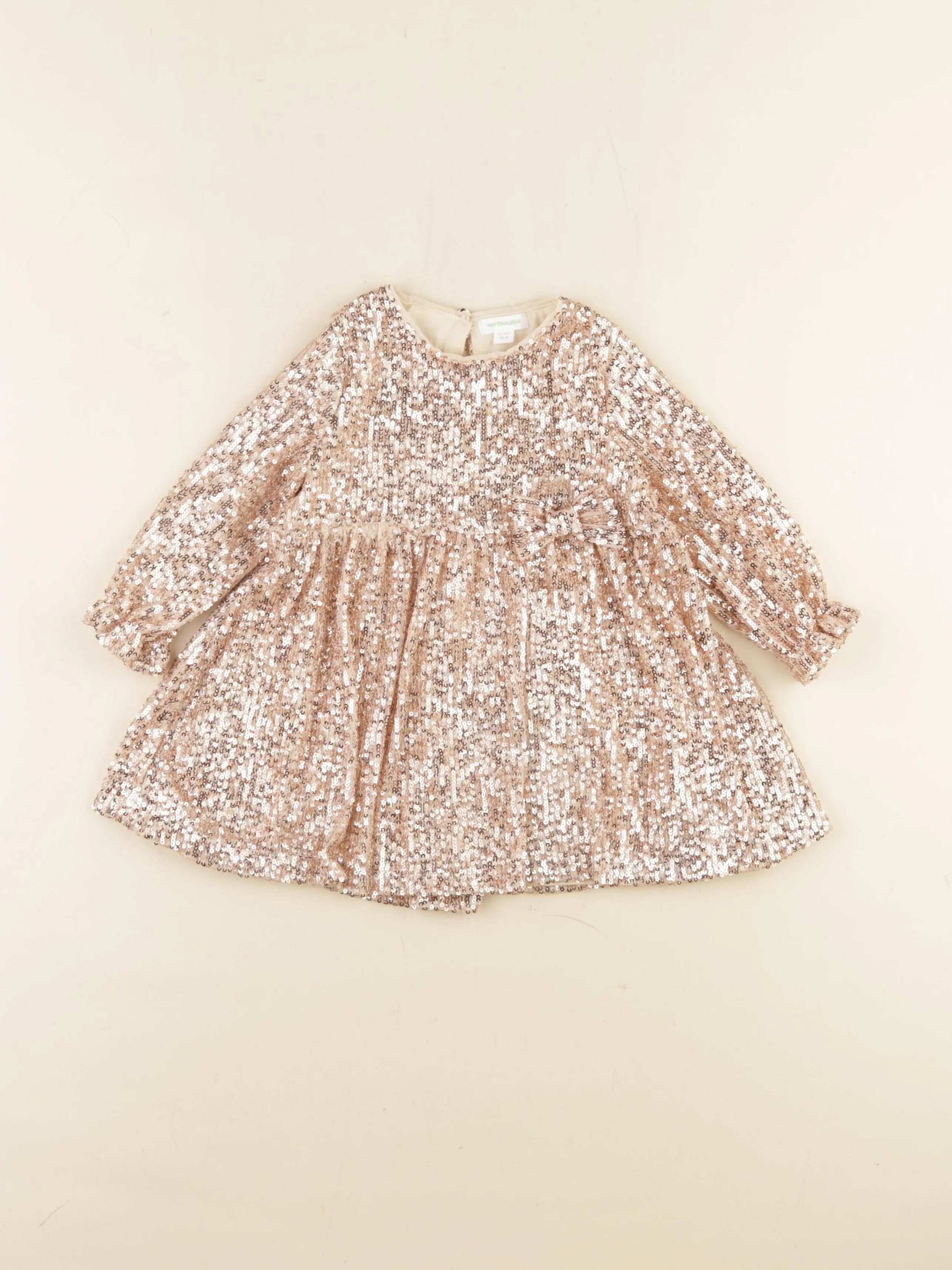 Vertbaudet - robe or - 18 mois