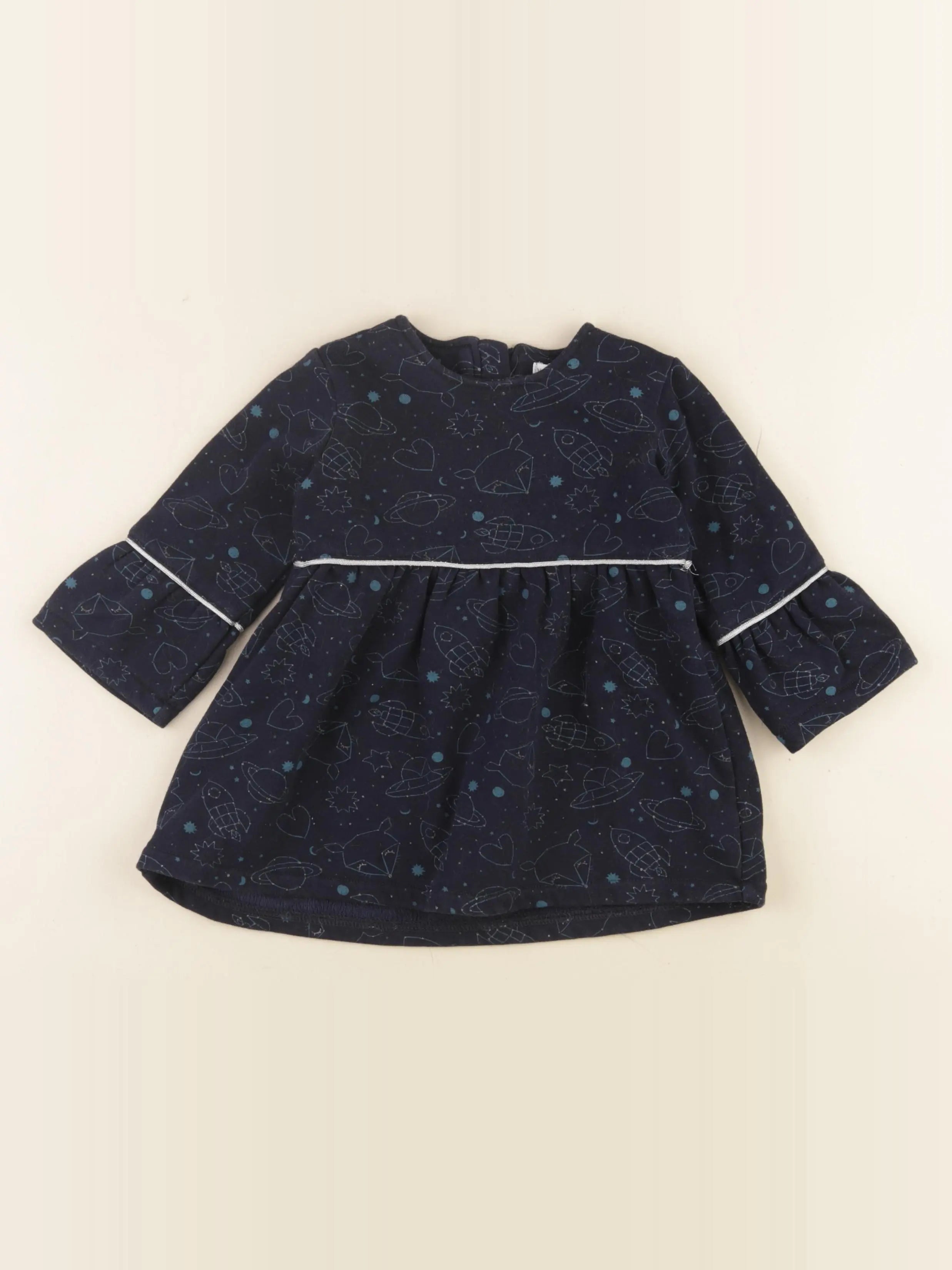 Vertbaudet - robe bleu - 18 mois
