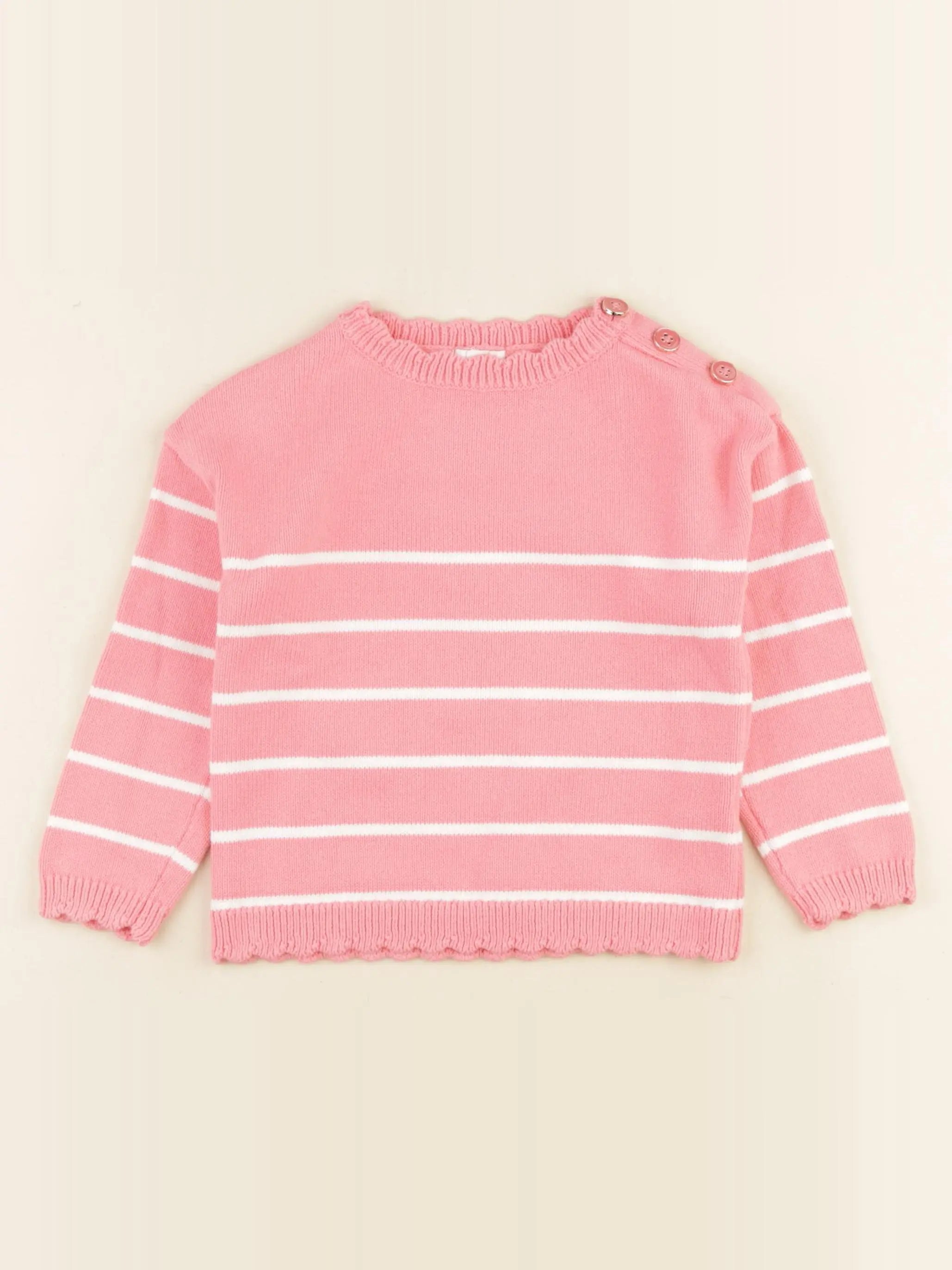 Vertbaudet - pull rose - 4 ans