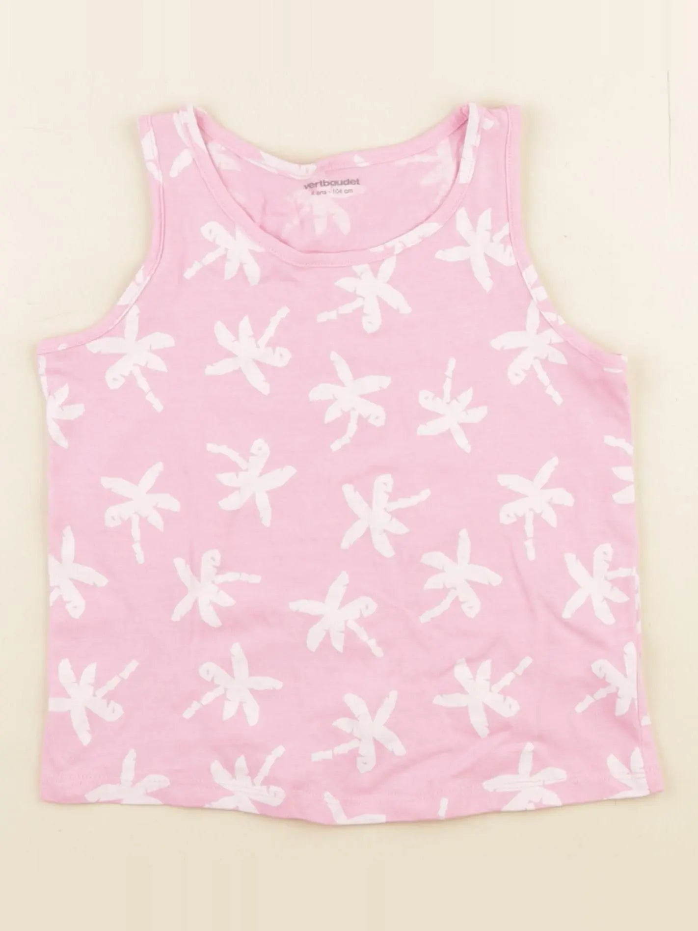 Vertbaudet - débardeur rose - 4 ans