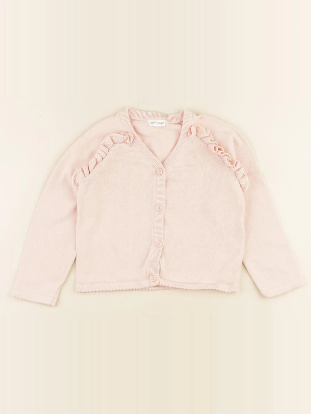 Vertbaudet - gilet rose - 4 ans