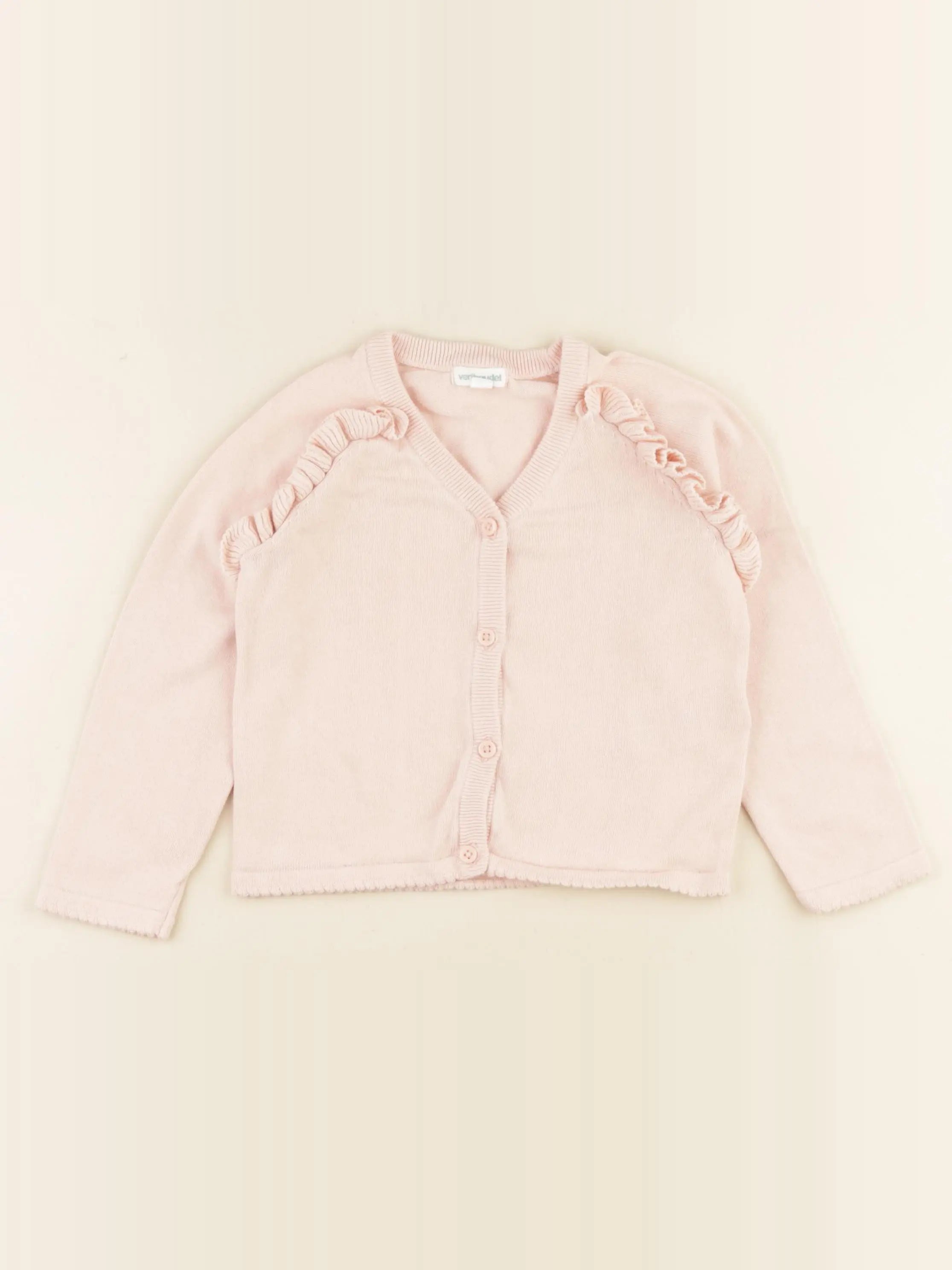 Vertbaudet - gilet rose - 4 ans