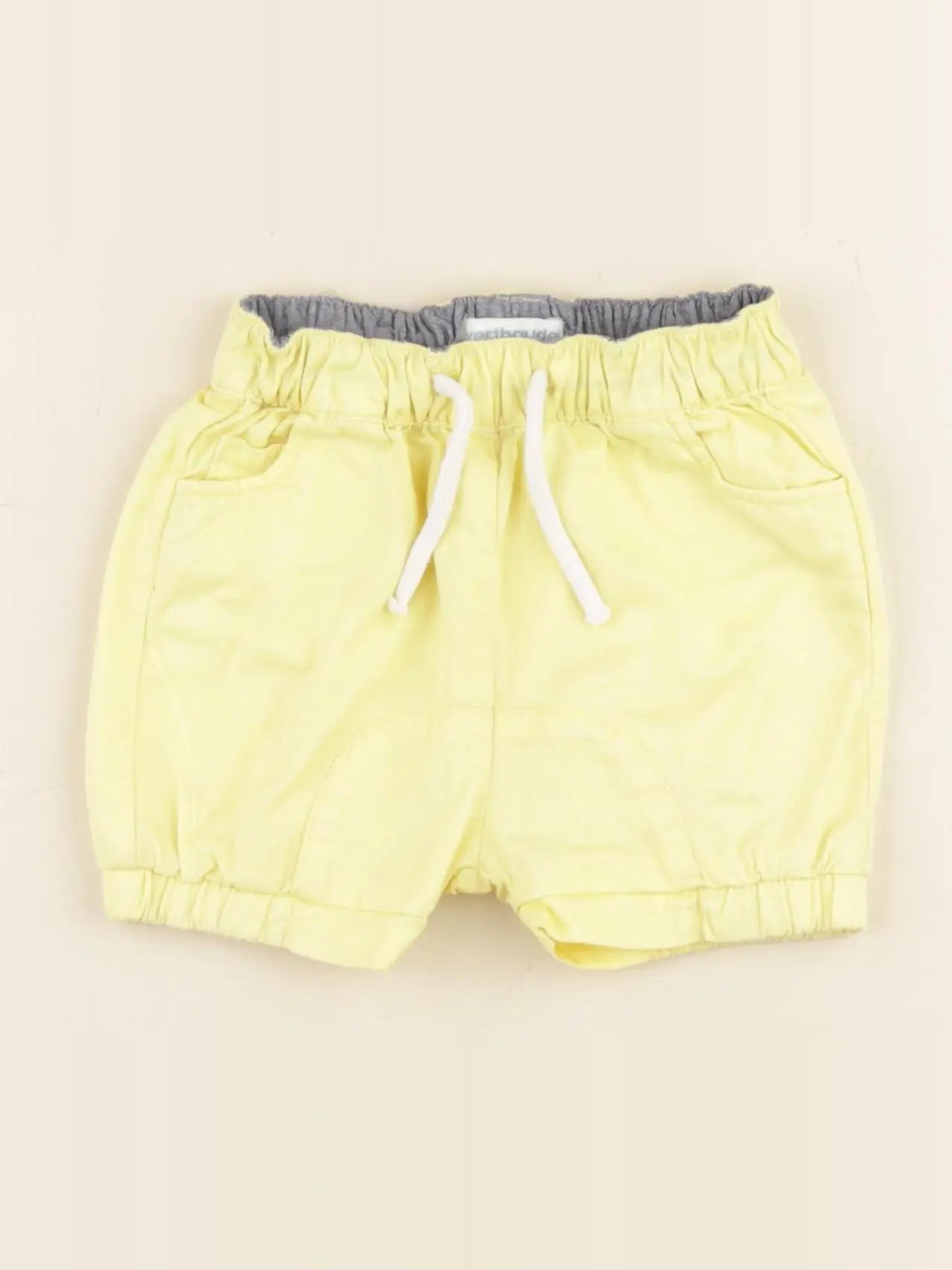 Vertbaudet - short jaune - 12 mois