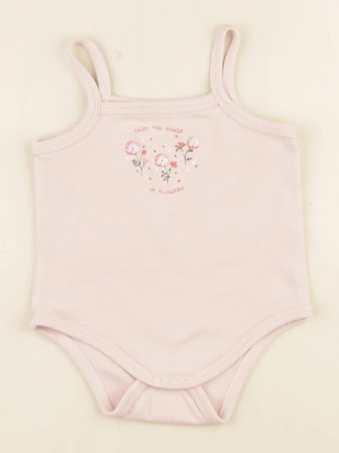 Vertbaudet - body coton rose - 6 mois