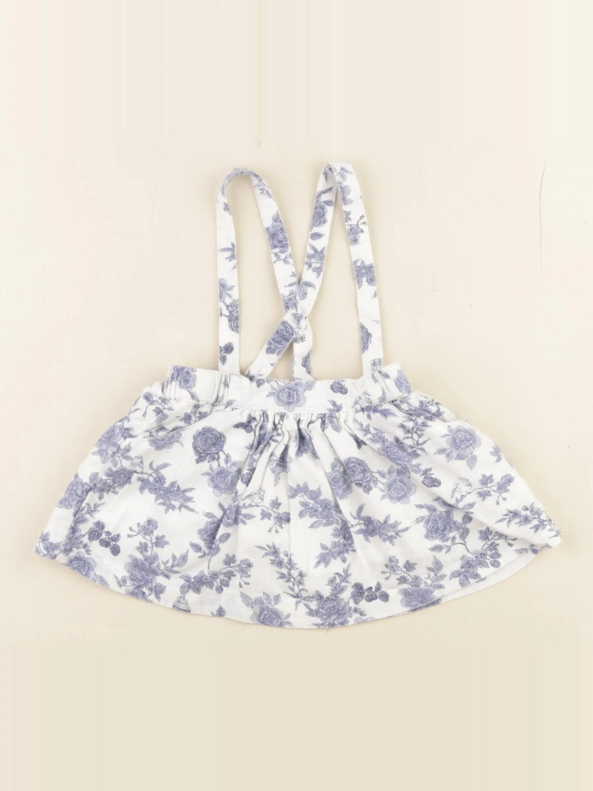 Vertbaudet - jupe blanc, bleu - 6 mois