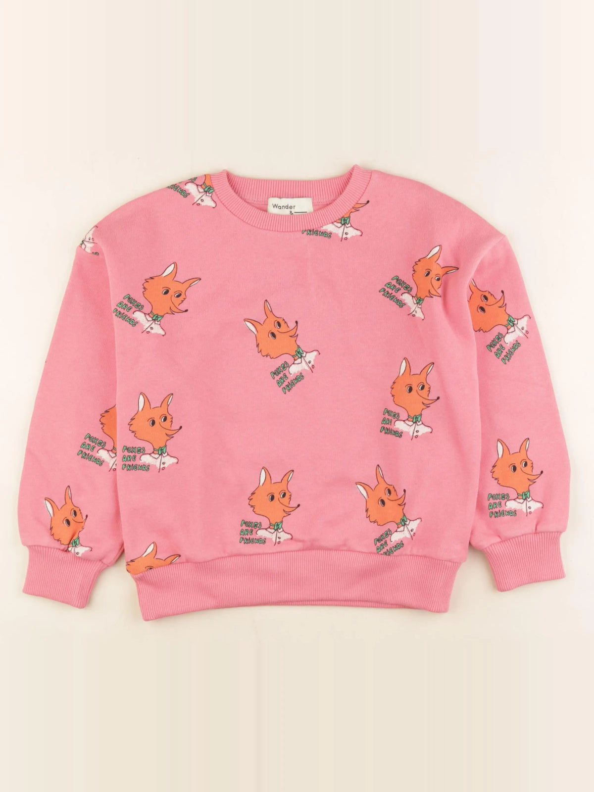 Wander & Wonder - sweat rose - 5/6 ans
