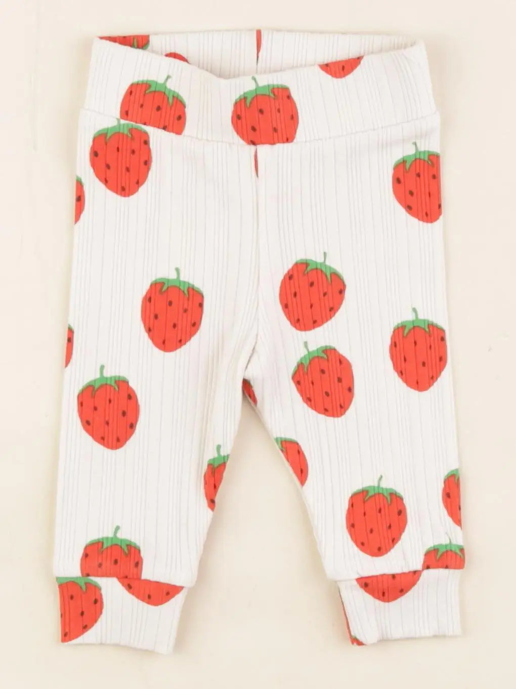 Mini Rodini - legging beige, rouge - 1/2 mois