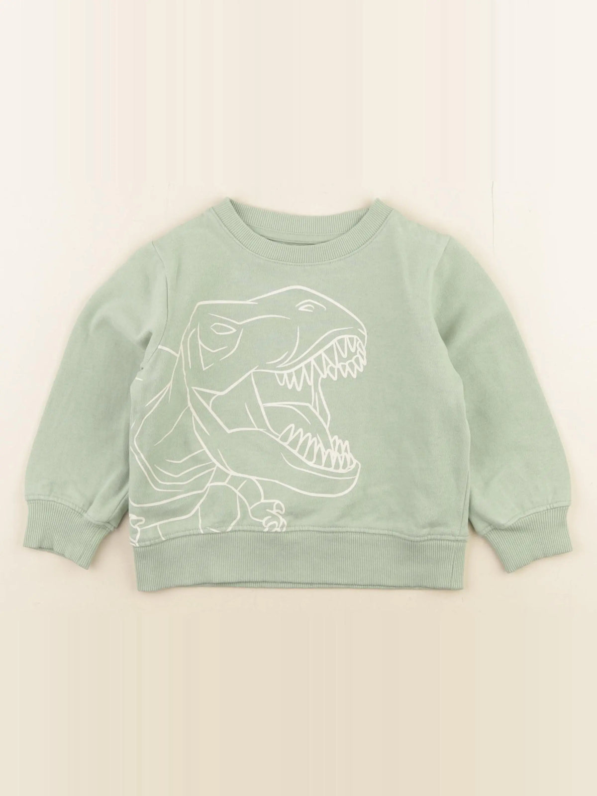 Vertbaudet - sweat vert - 3 ans