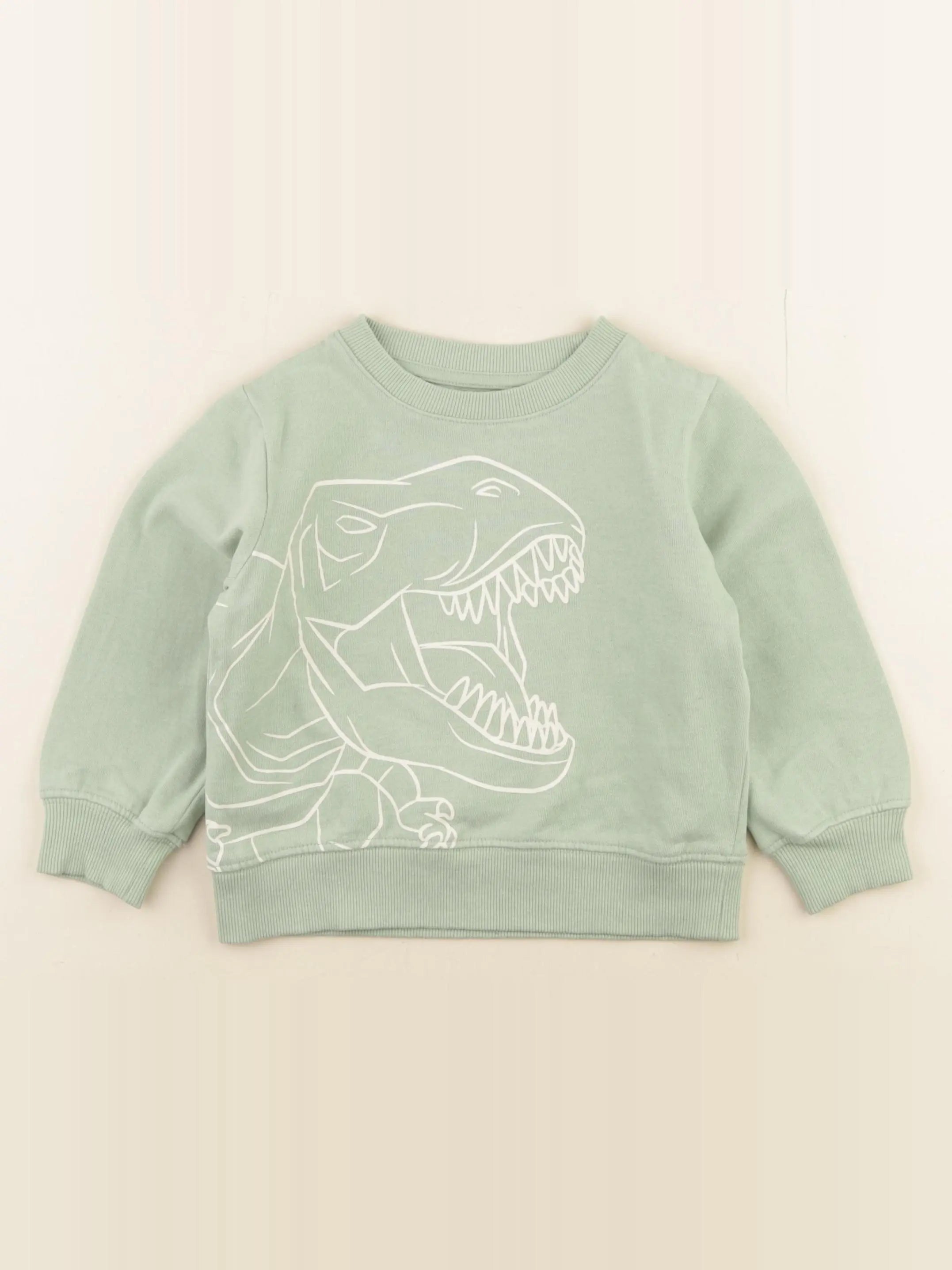 Vertbaudet - sweat vert - 3 ans