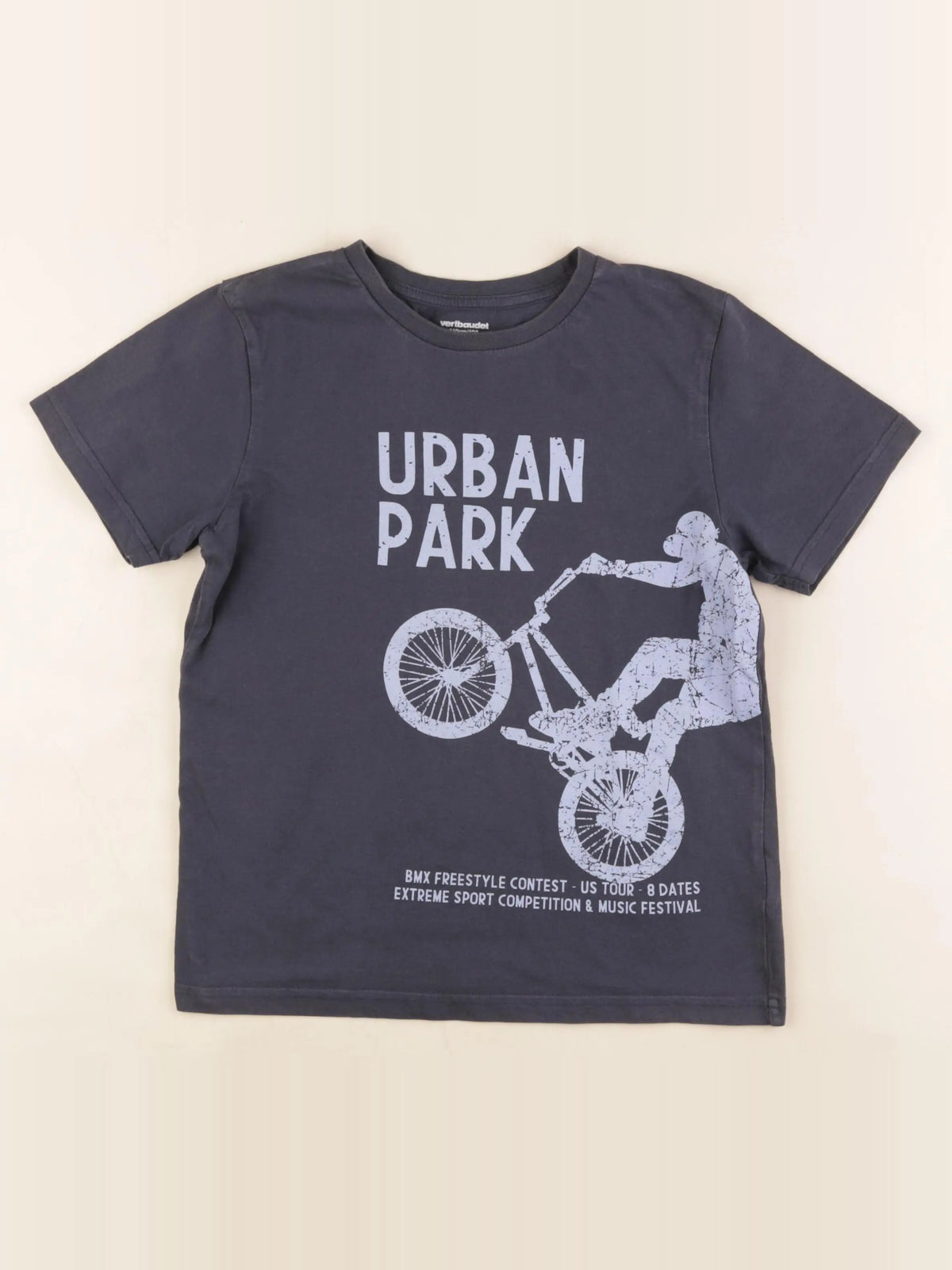 Vertbaudet - tee-shirt gris - 10 ans