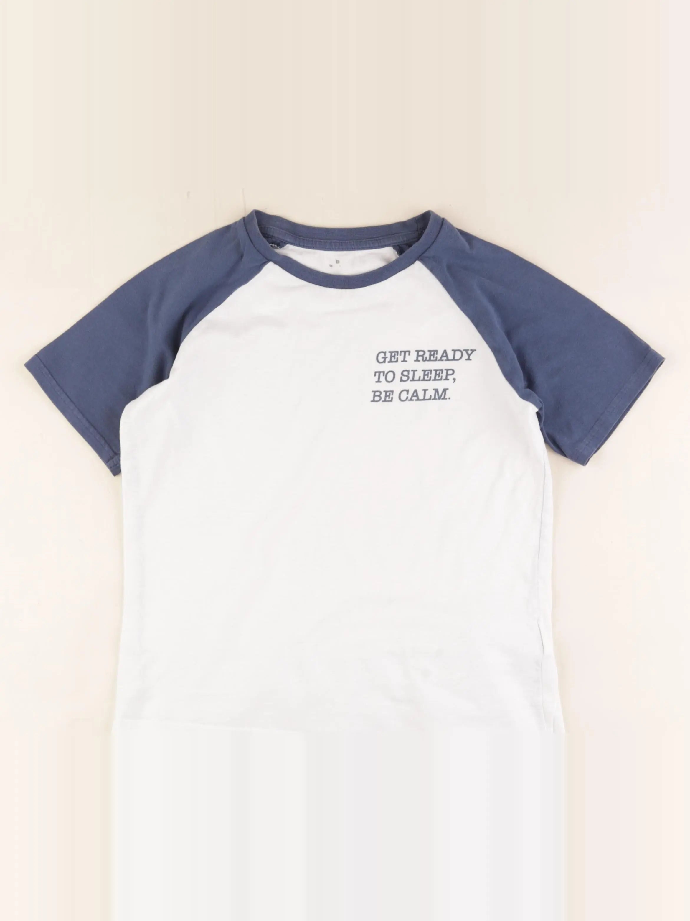 Vertbaudet - pyjama coton blanc, bleu - 10 ans