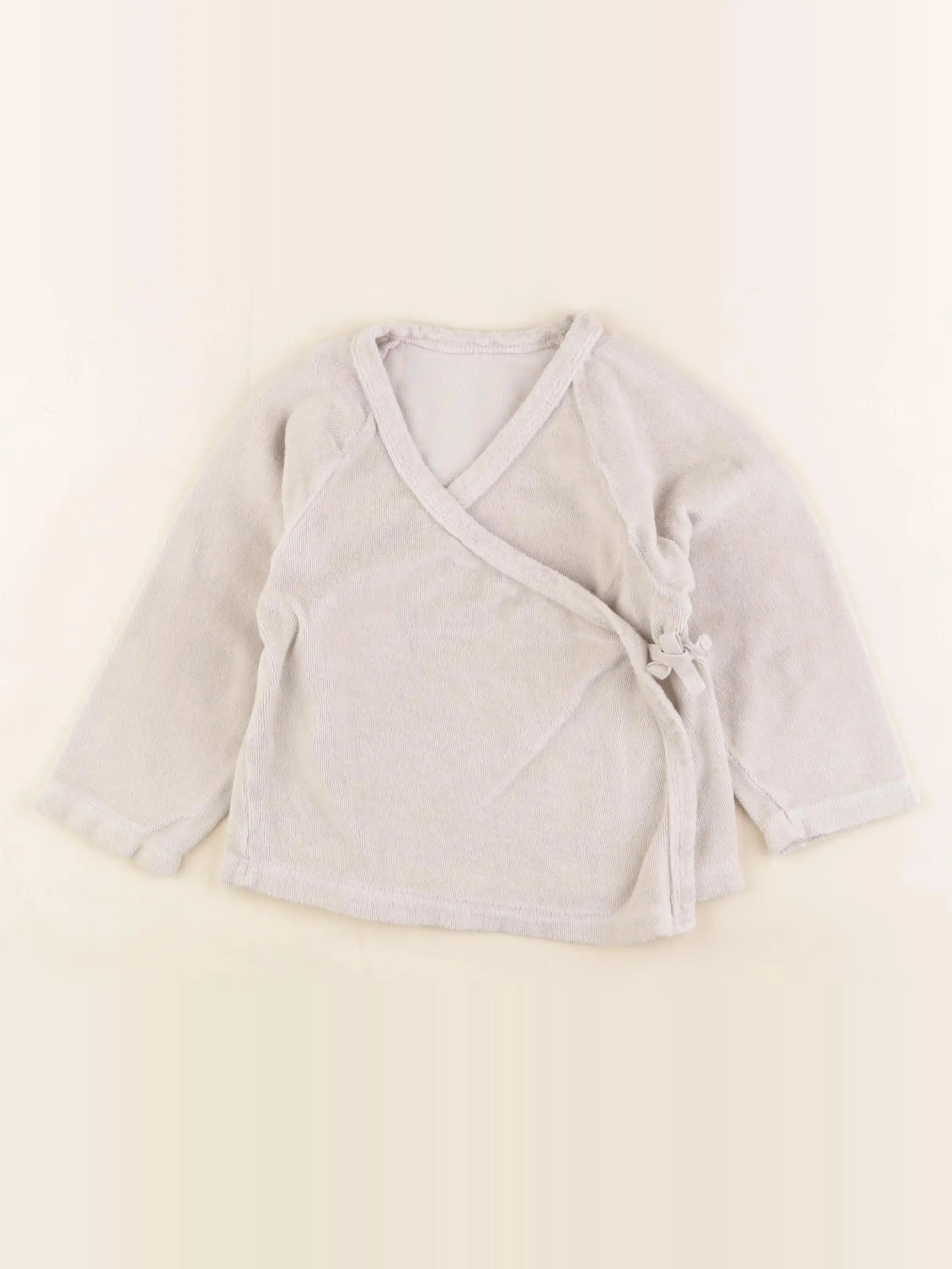 Poudre Organic - gilet gris - 12 mois