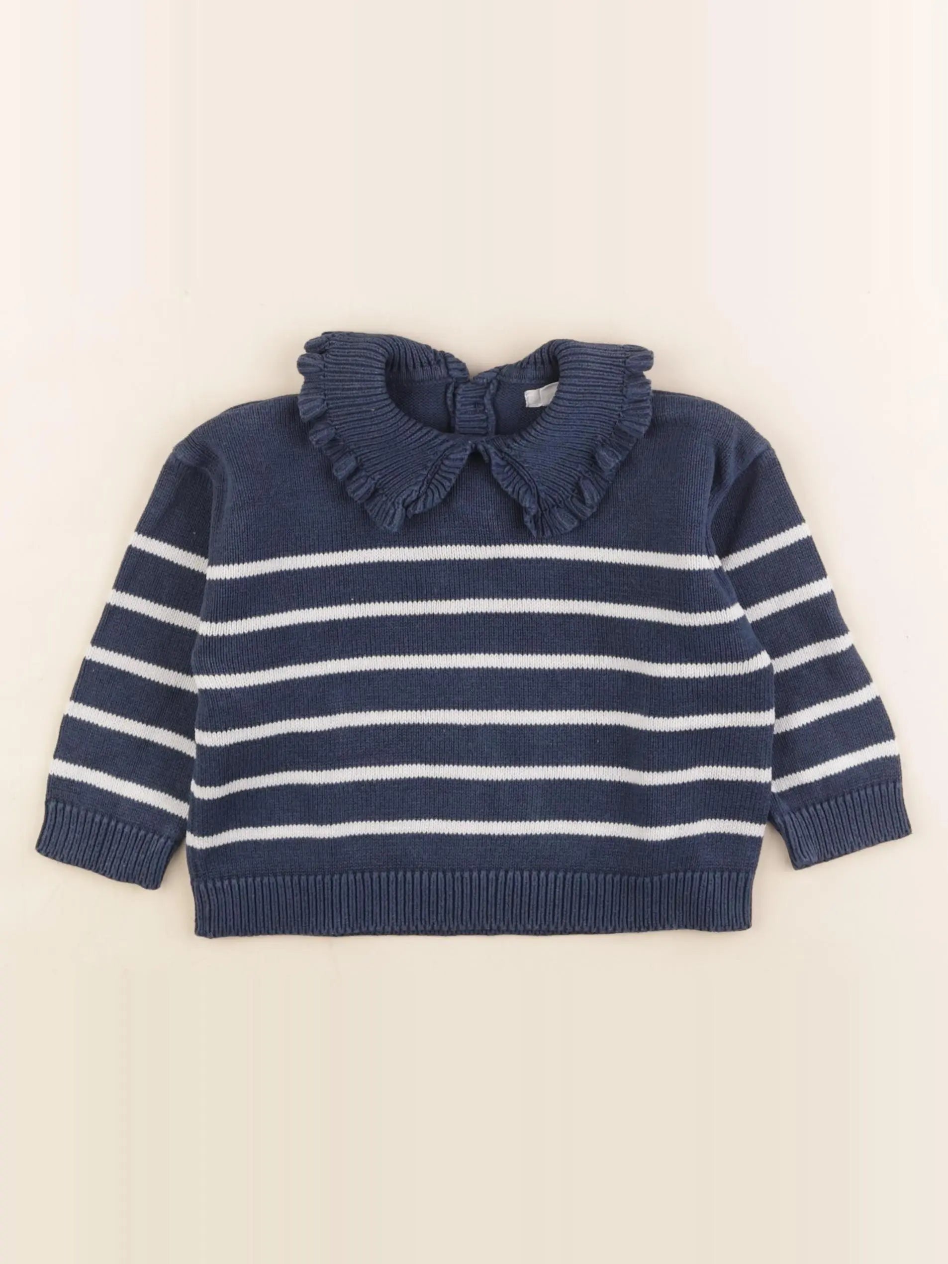 Vertbaudet - pull bleu - 18 mois