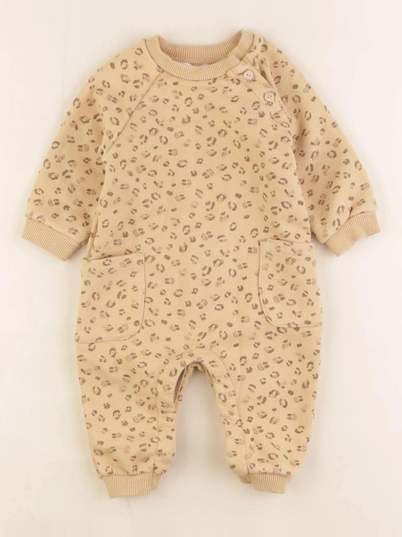 Zara - combinaison beige - 3/6 mois