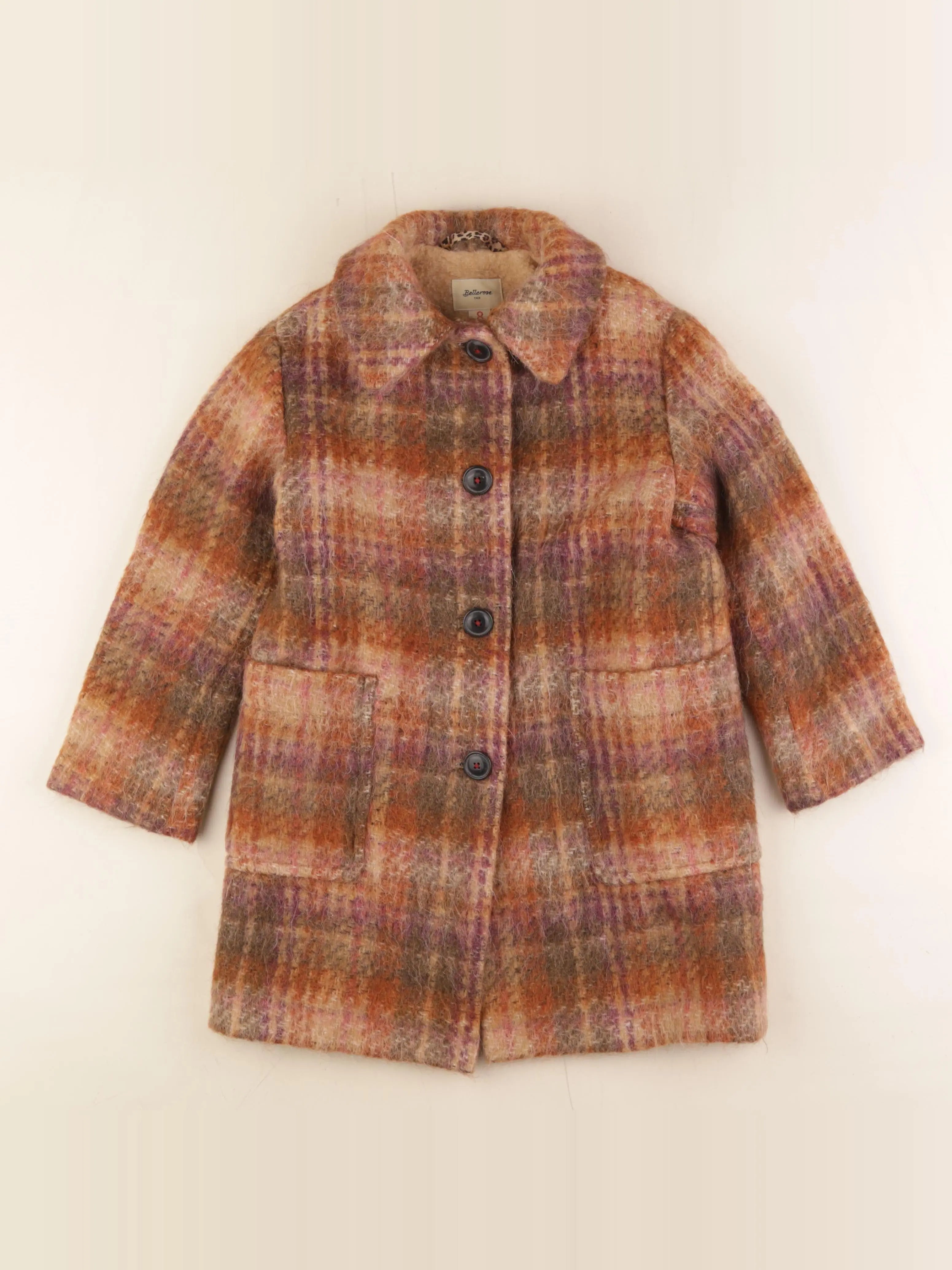 Bellerose - manteau multicolore - 8 ans