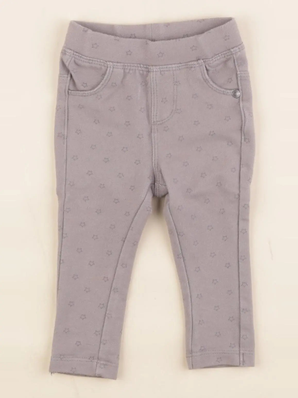 Vertbaudet - jegging gris - 3 mois