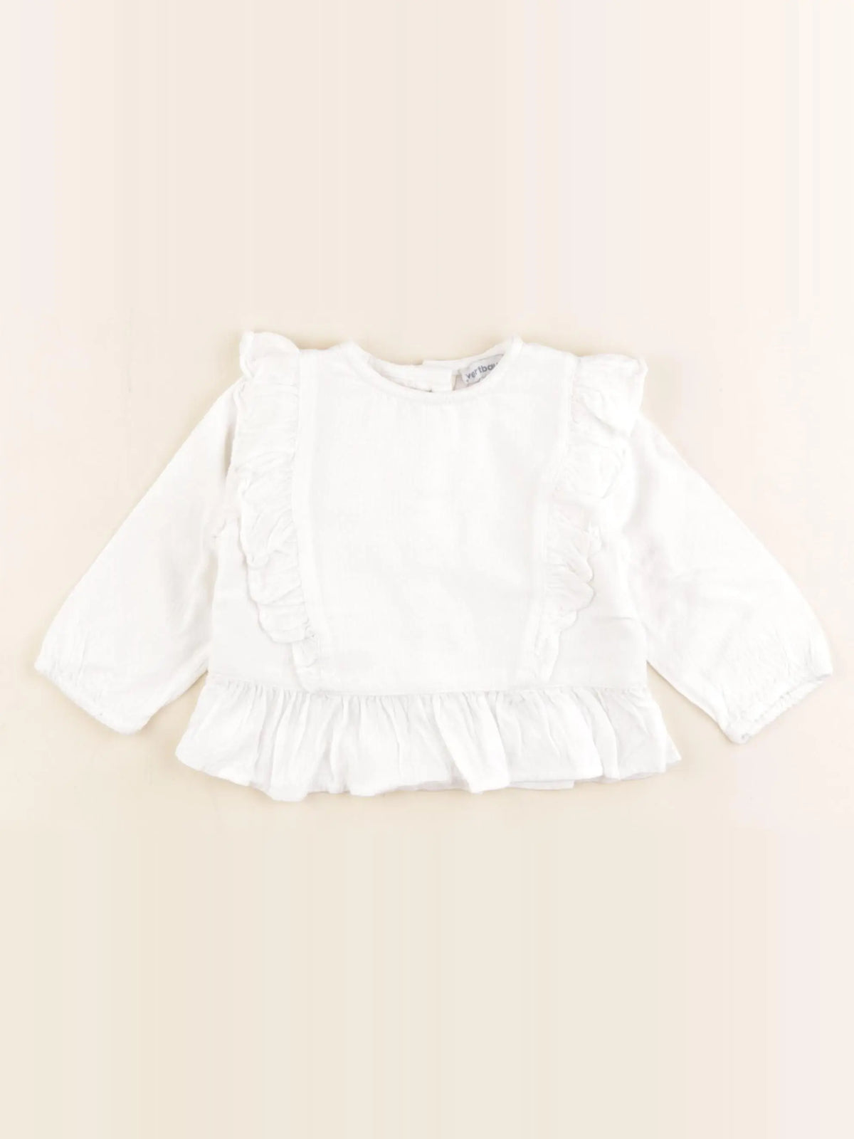 Vertbaudet - blouse blanc - 6 mois