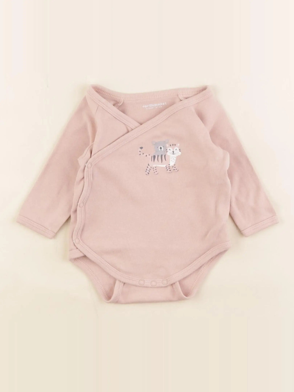 Vertbaudet - body rose - 6 mois