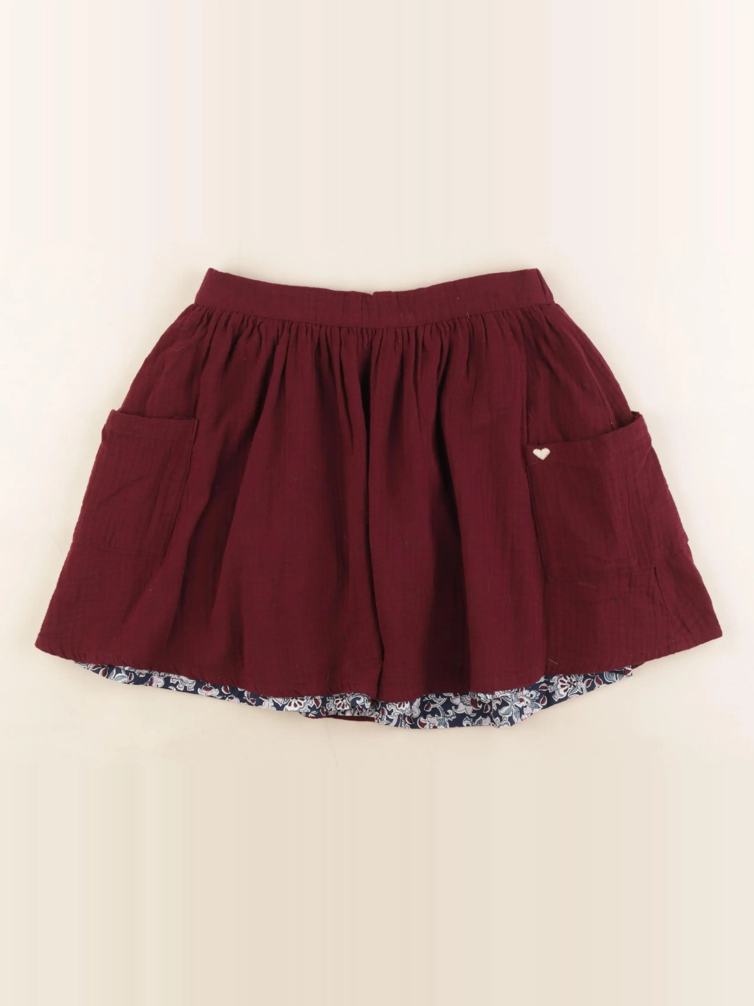 Vertbaudet - jupe réversible multicolore - 11/12 ans