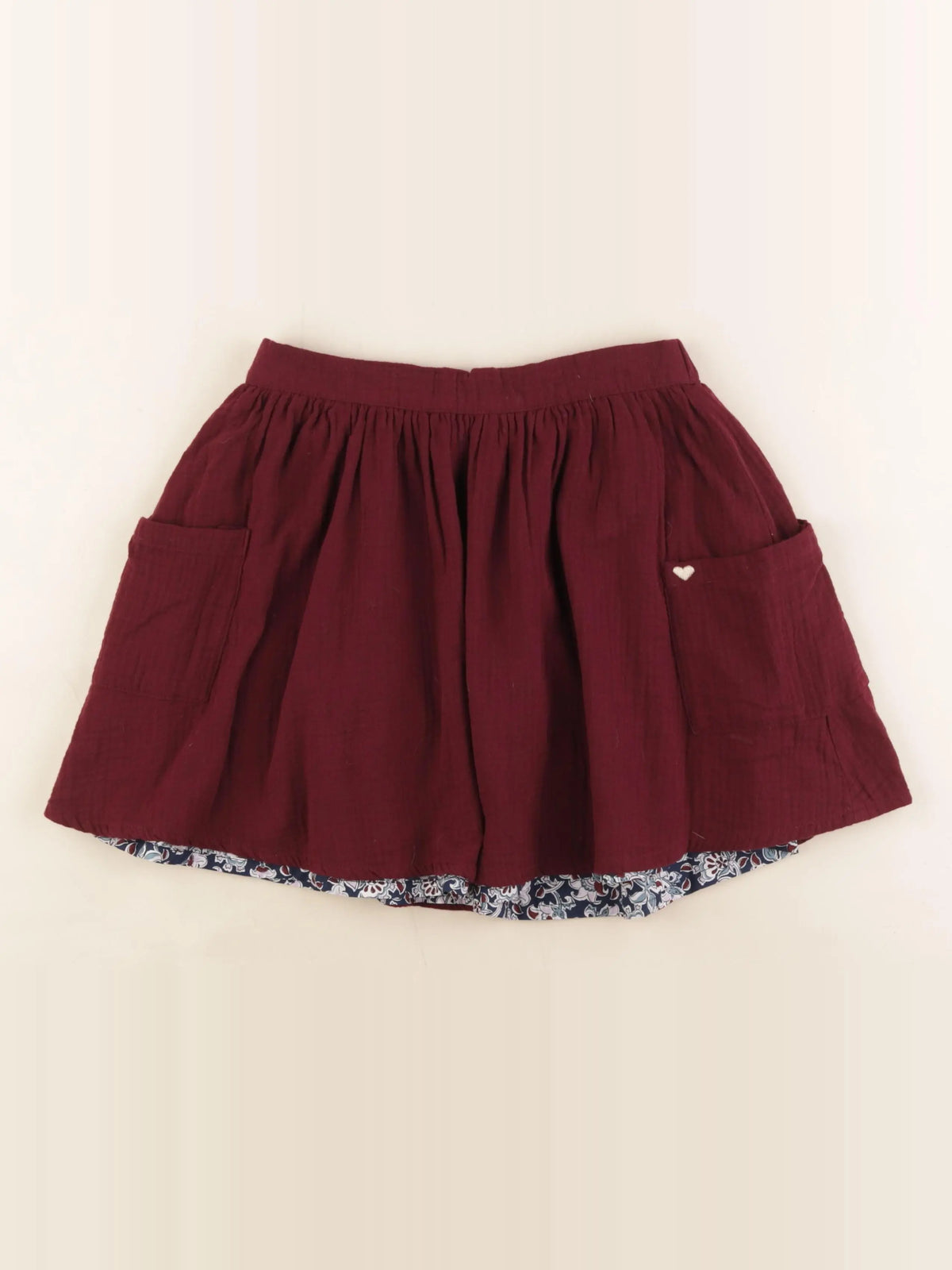 Vertbaudet - jupe réversible multicolore - 11/12 ans