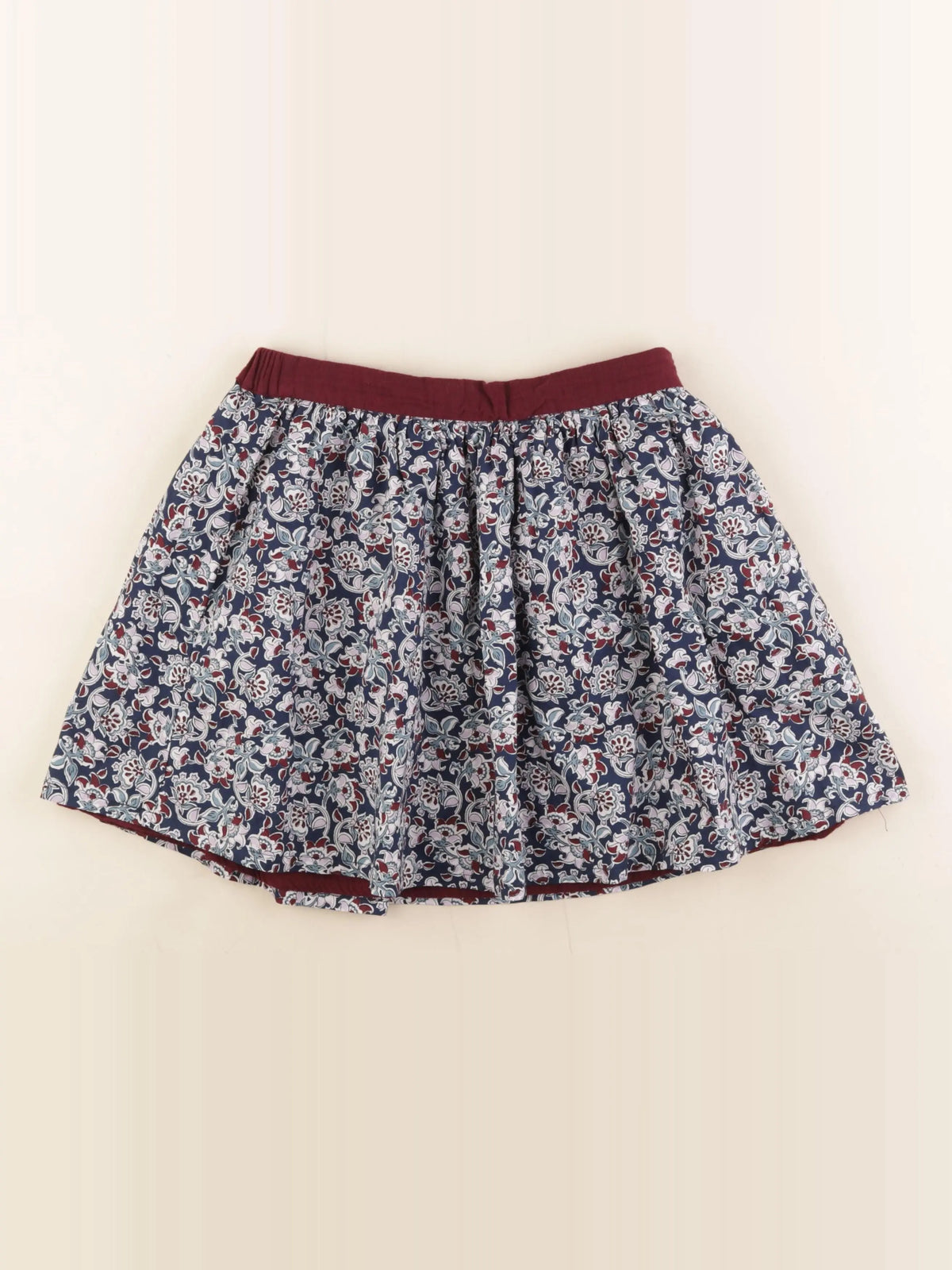 Vertbaudet - jupe réversible multicolore - 11/12 ans