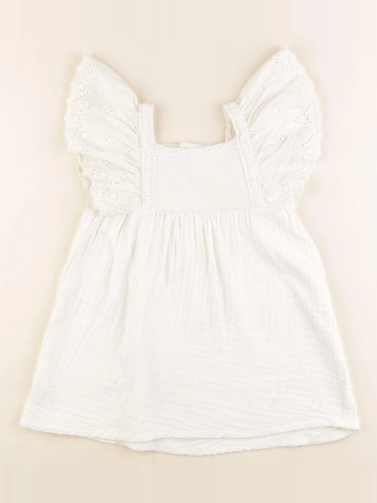 Zara - robe blanc - 2/3 ans