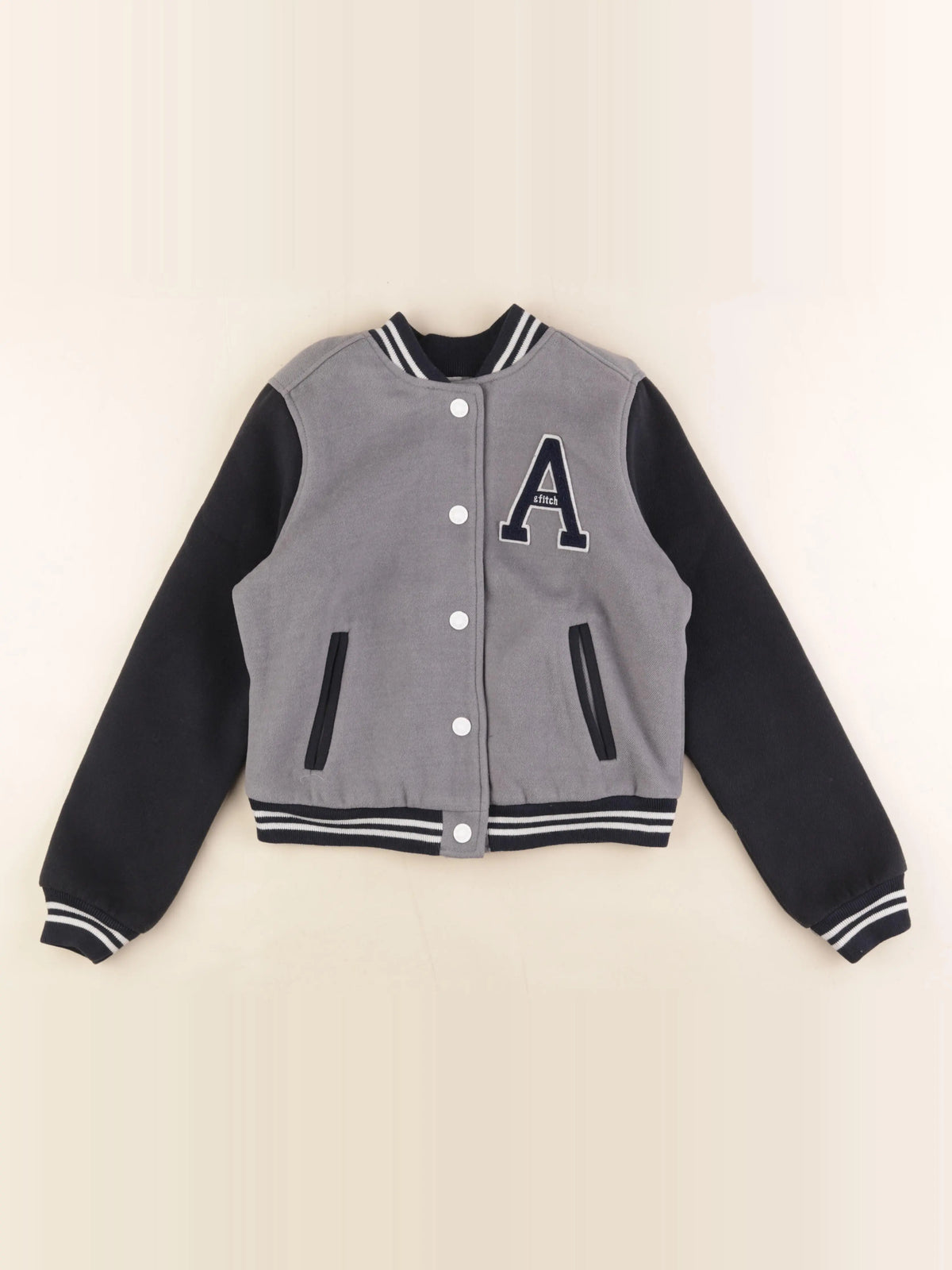 Abercrombie - veste gris, bleu - 11/12 ans