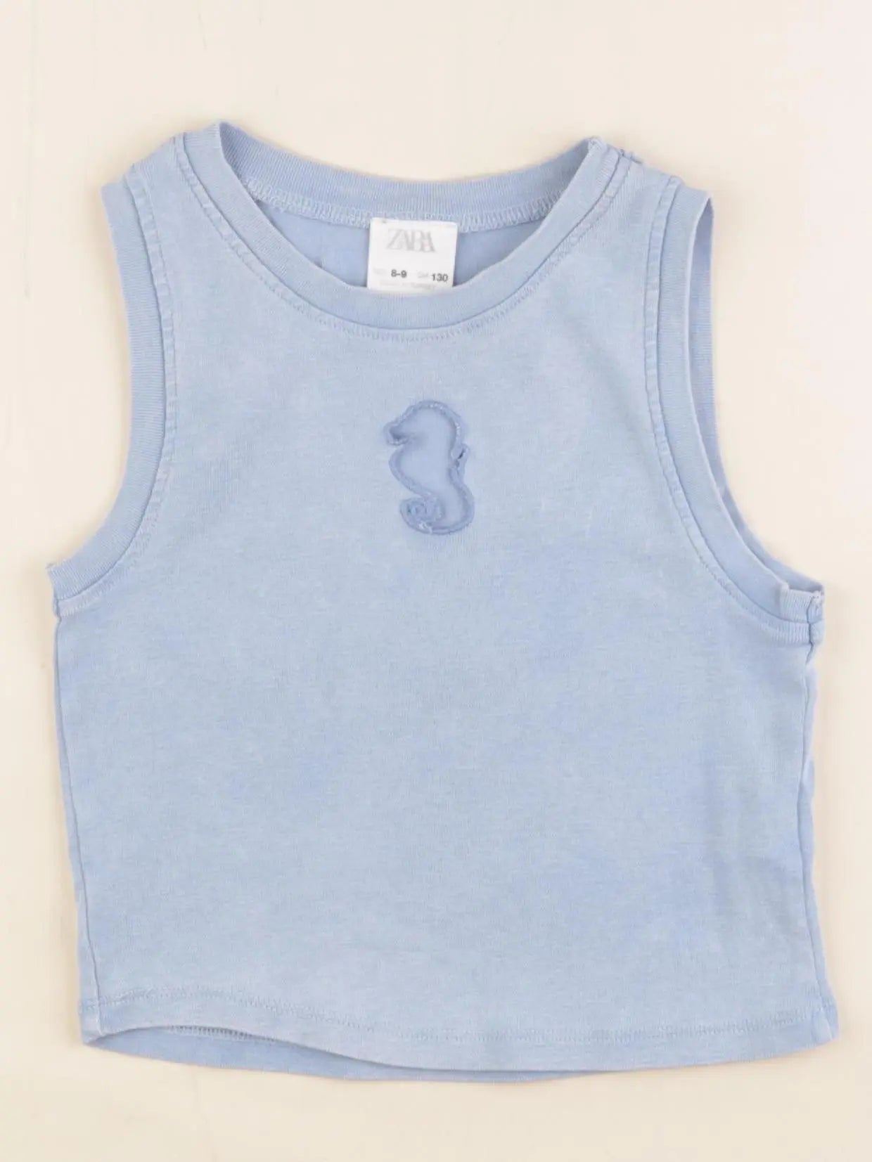 Zara - débardeur bleu - 8/9 ans
