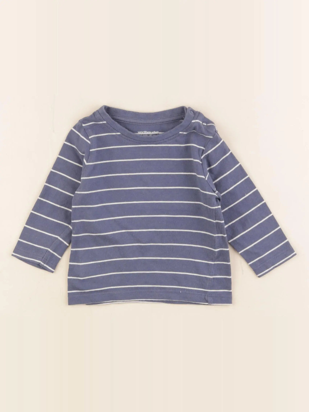 Vertbaudet - tee-shirt bleu - 6 mois