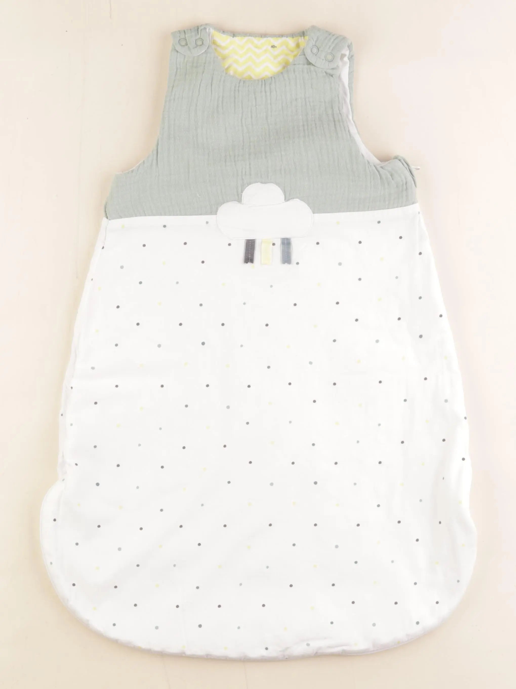 Vertbaudet - gigoteuse TOG 2 blanc, vert - 0/6 mois