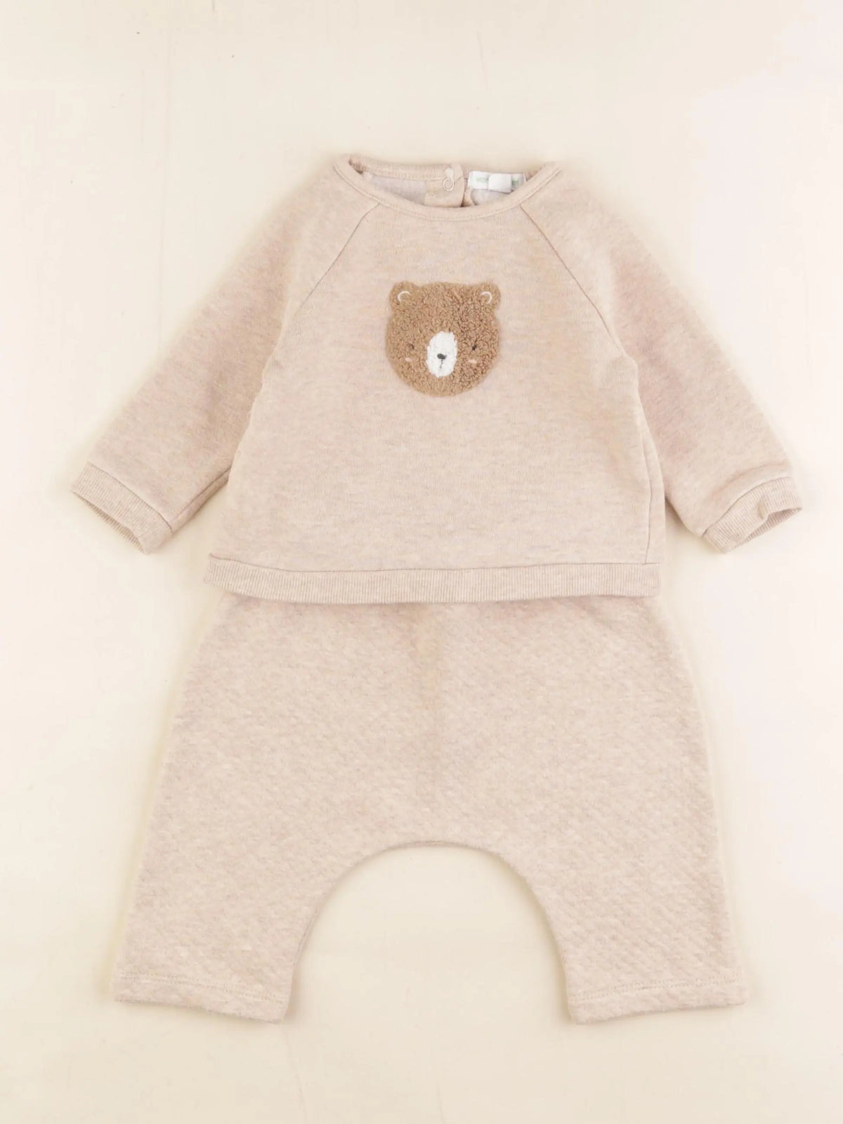Vertbaudet - ensemble marron - 6 mois