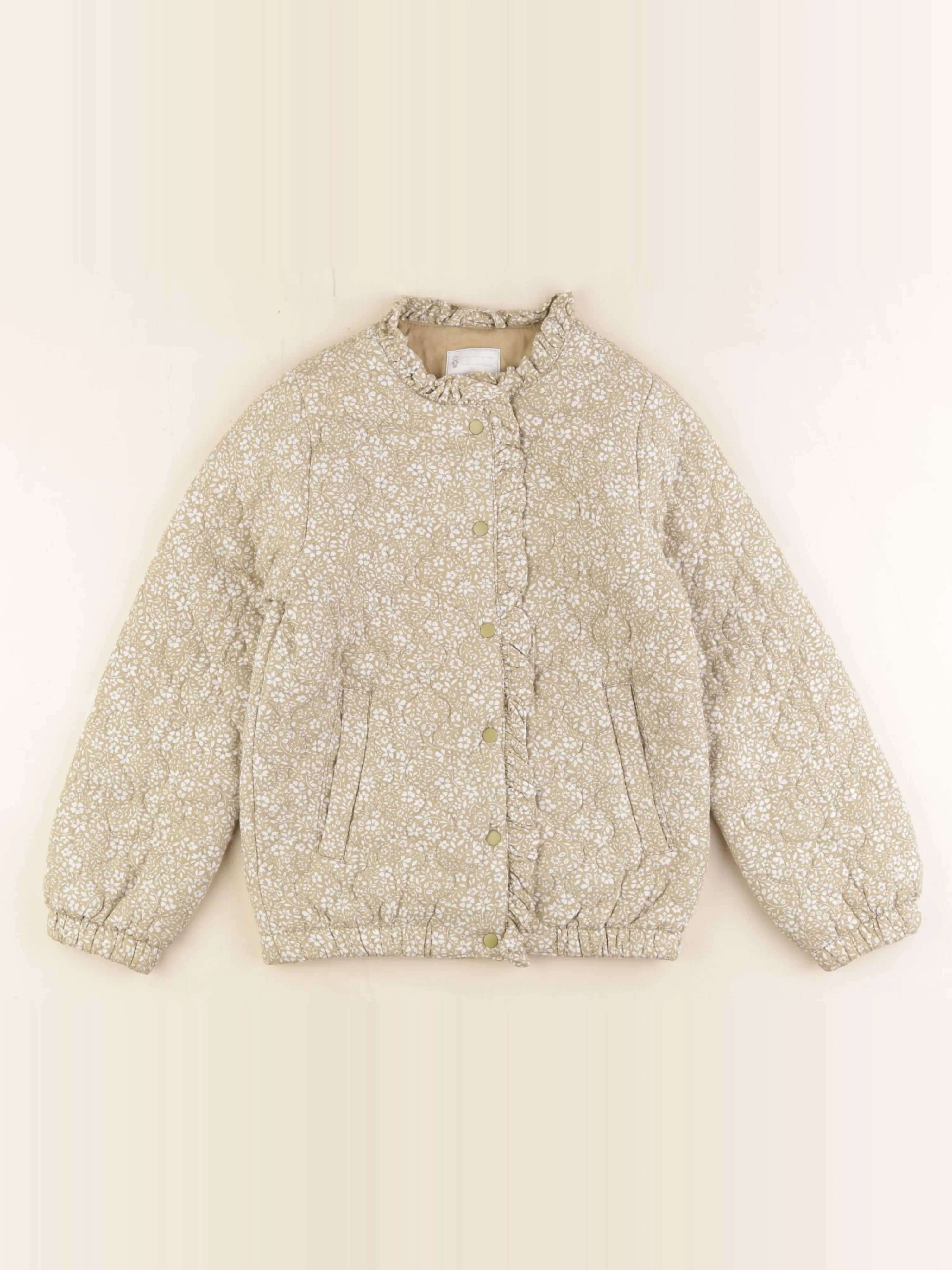 Vertbaudet - veste doublé vert - 10 ans