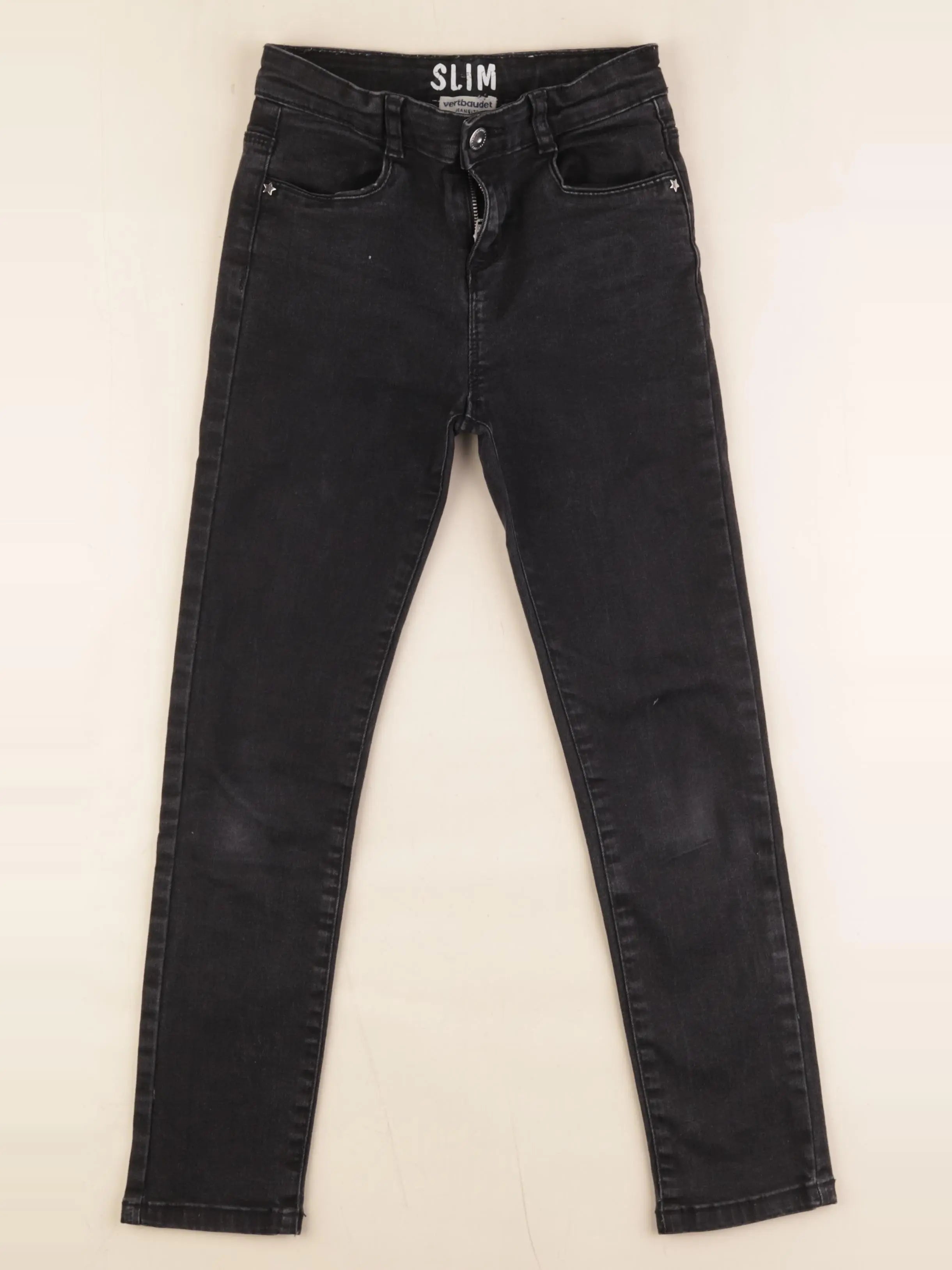 Vertbaudet - jean noir - 9 ans