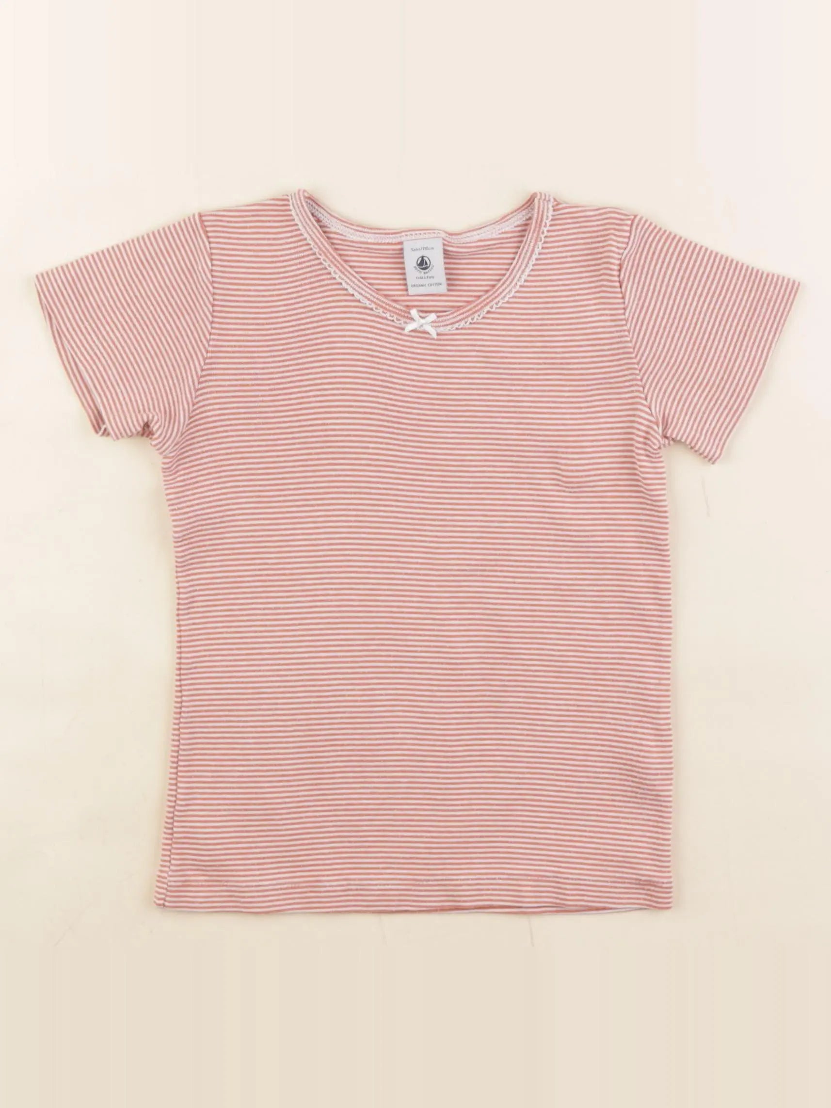 Petit Bateau - maillot de corps orange - 5 ans